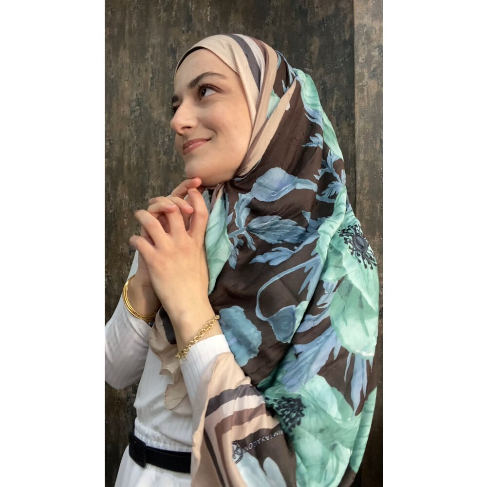 Gelincik Desen bambu şal