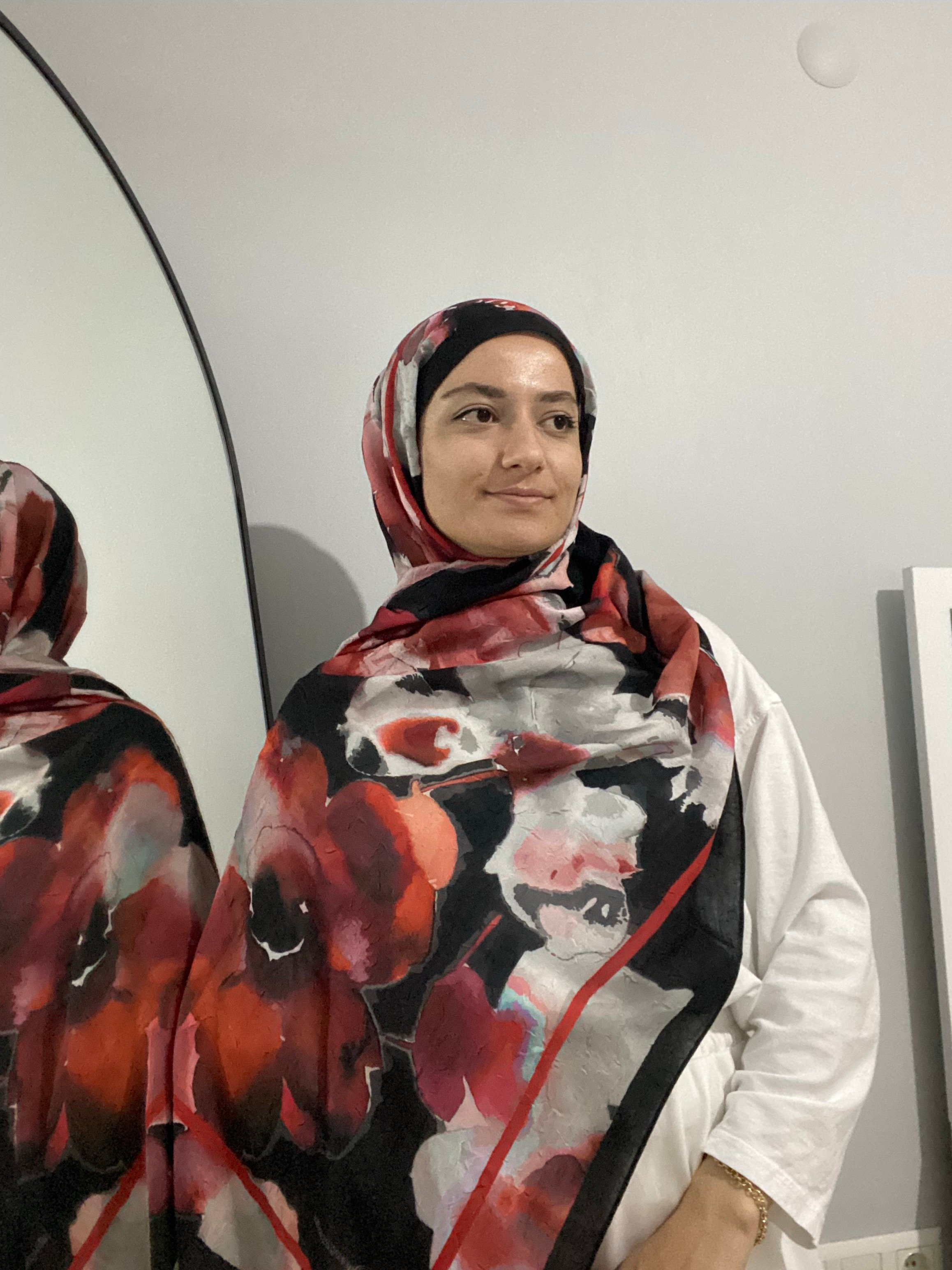 SOLENA BAMBU ŞAL - siyah