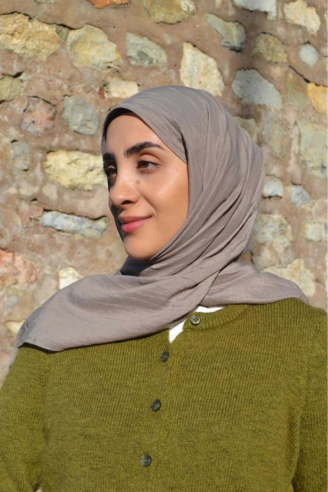 Nue Organic Pamuk Şal - Kül