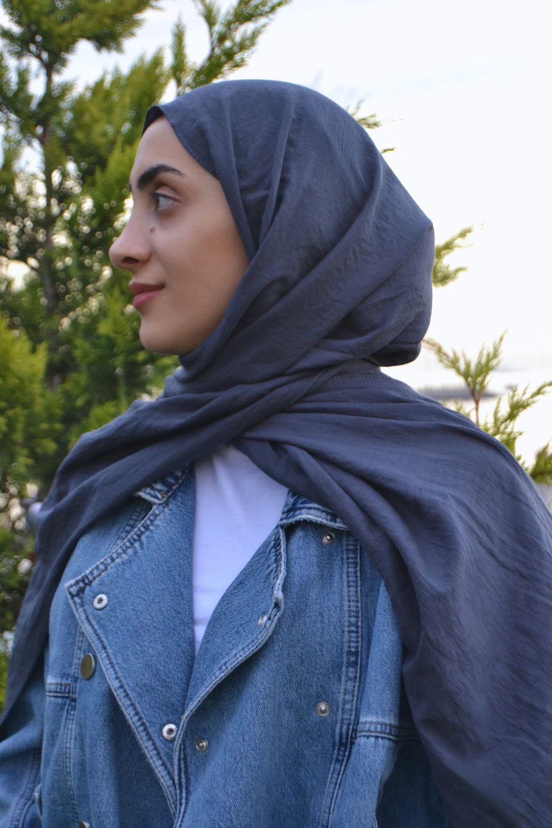 Nue Organic Pamuk Şal - Antrasit