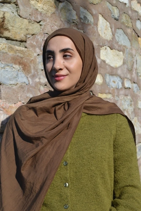 Nue Organic Pamuk Şal - Kahve