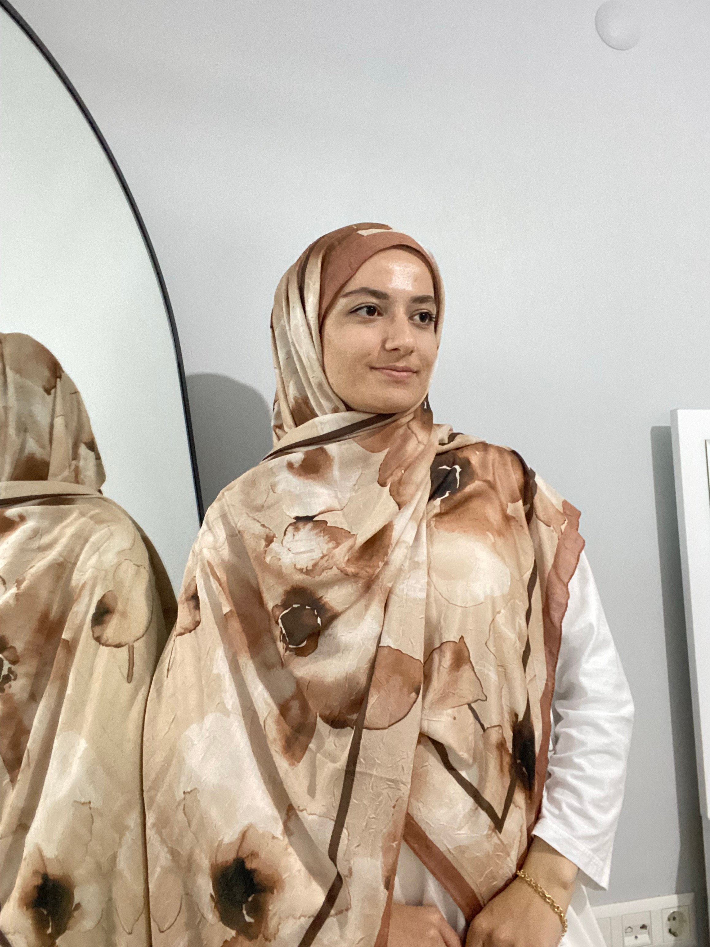 SOLENA BAMBU ŞAL - kahve