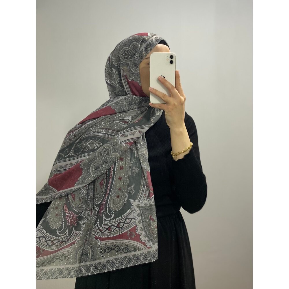 Etro desen pamuk soft şal
