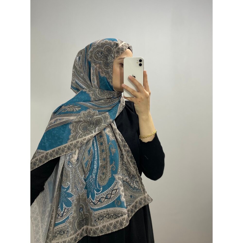 Etro desen pamuk soft şal