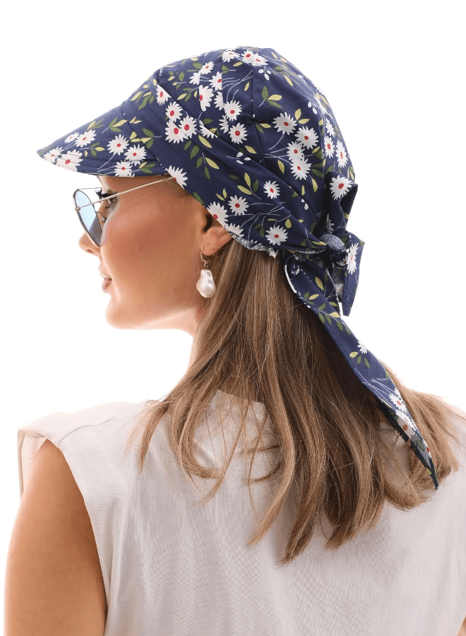 Bandana Hat, Women Tie Hat, Summer Hat, Flower Hat, Holiday Hat, Women Summer Hat, Beach Hat, Sun Hat, Boho Hat, Women Hat