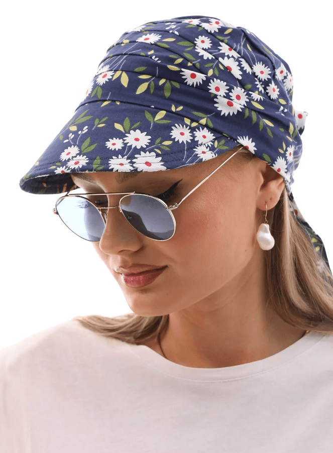 Bandana Hat, Women Tie Hat, Summer Hat, Flower Hat, Holiday Hat, Women Summer Hat, Beach Hat, Sun Hat, Boho Hat, Women Hat