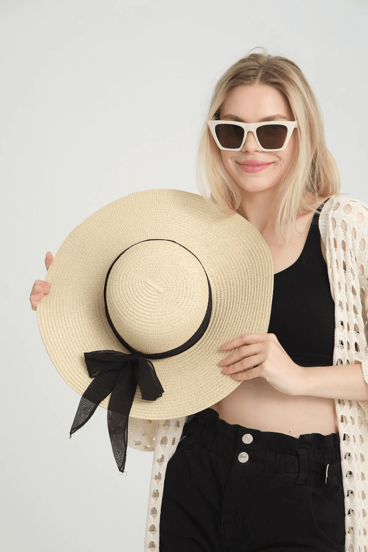 Straw Hat, Summer Wide Brim Straw Hat, Holiday Hat, Women Summer Hat, Beach Hat, Sun Hat, Boho Hat, Women Hat