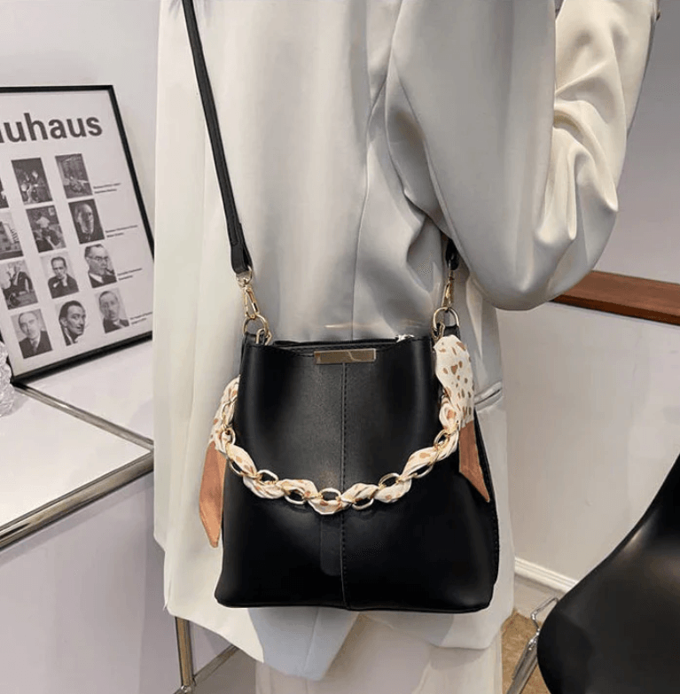 Chain Bag, Scarf Bag, Women Bag, Trend Bag, Minimalist Bag, Crossbody Bag, Fashion Handbag, Evening Bag, Summer Bag, Women Handbag, Birthday Gift