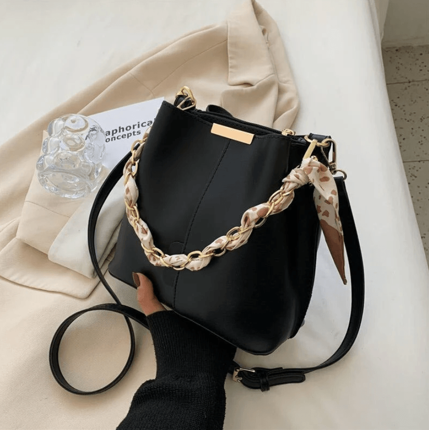 Chain Bag, Scarf Bag, Women Bag, Trend Bag, Minimalist Bag, Crossbody Bag, Fashion Handbag, Evening Bag, Summer Bag, Women Handbag, Birthday Gift