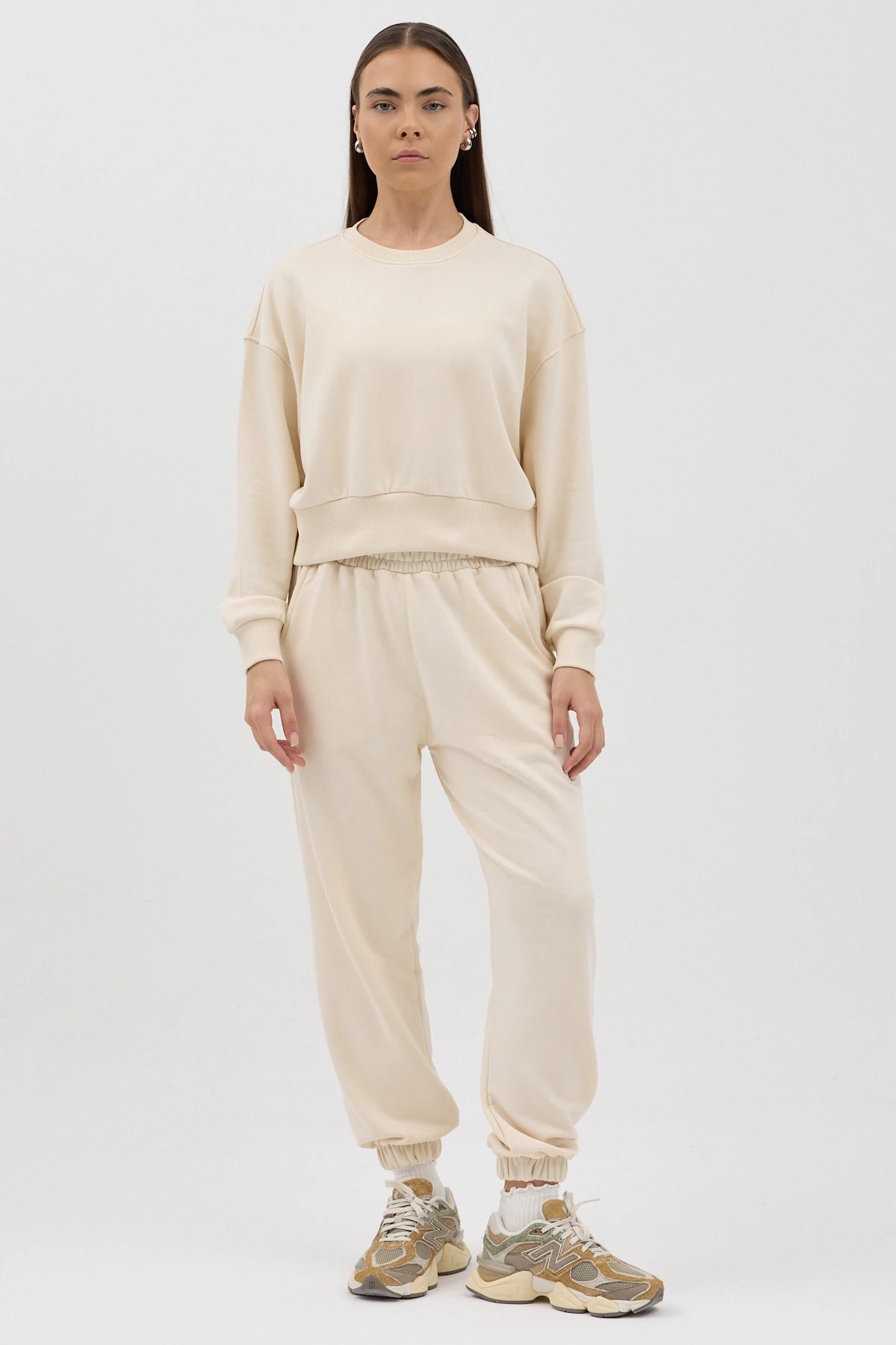 Cozy Bisiklet Yaka Sweatshirt