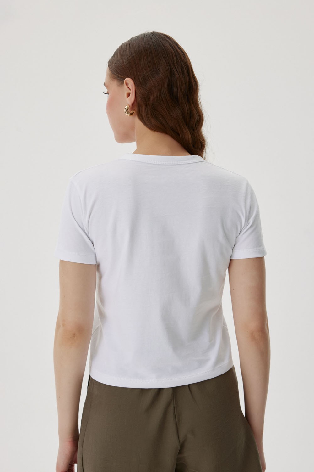 KISA KOLLU BİSİKLET YAKA TSHIRT
