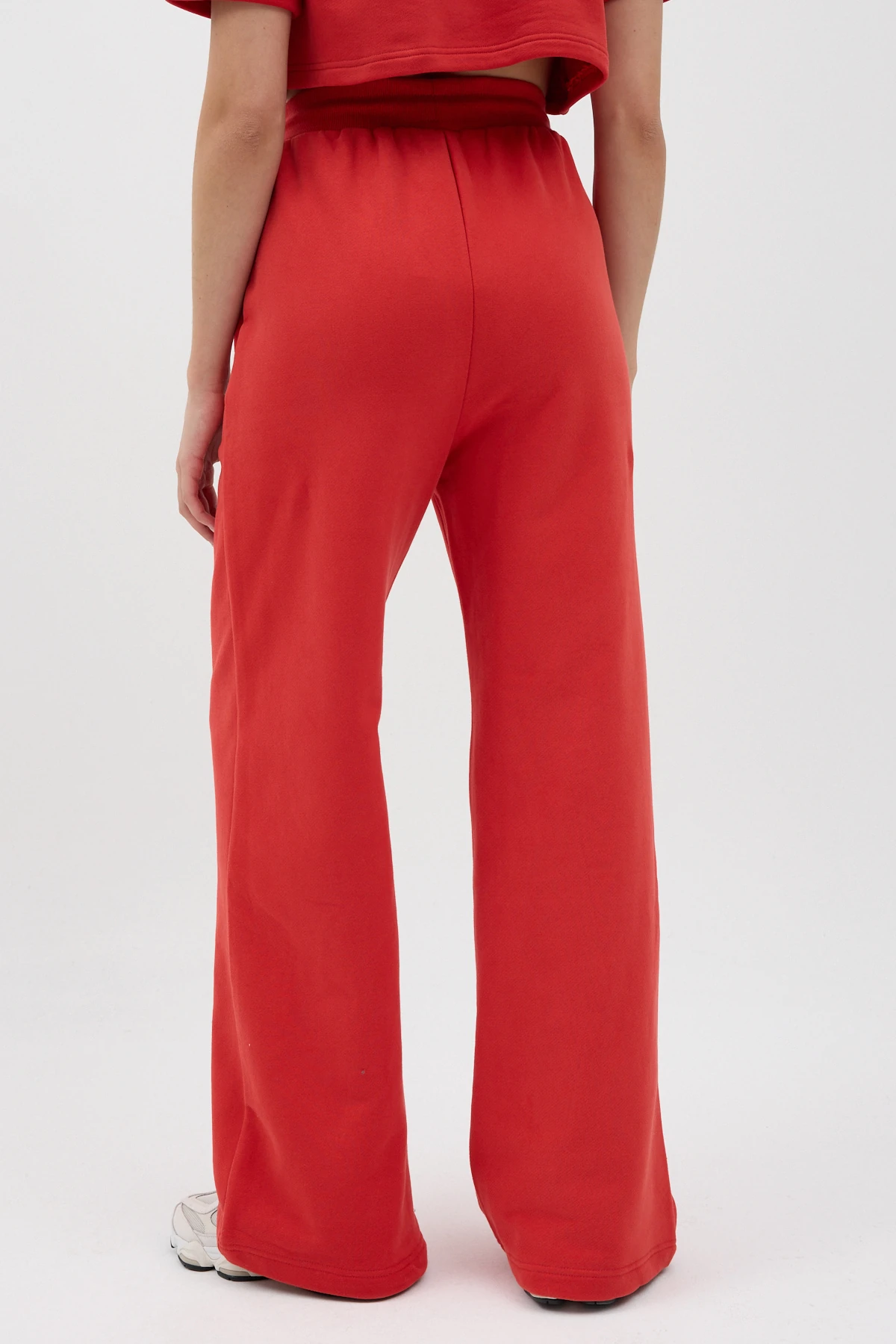 Beli Lastikli İp Detaylı Palazzo Eşofman Altı