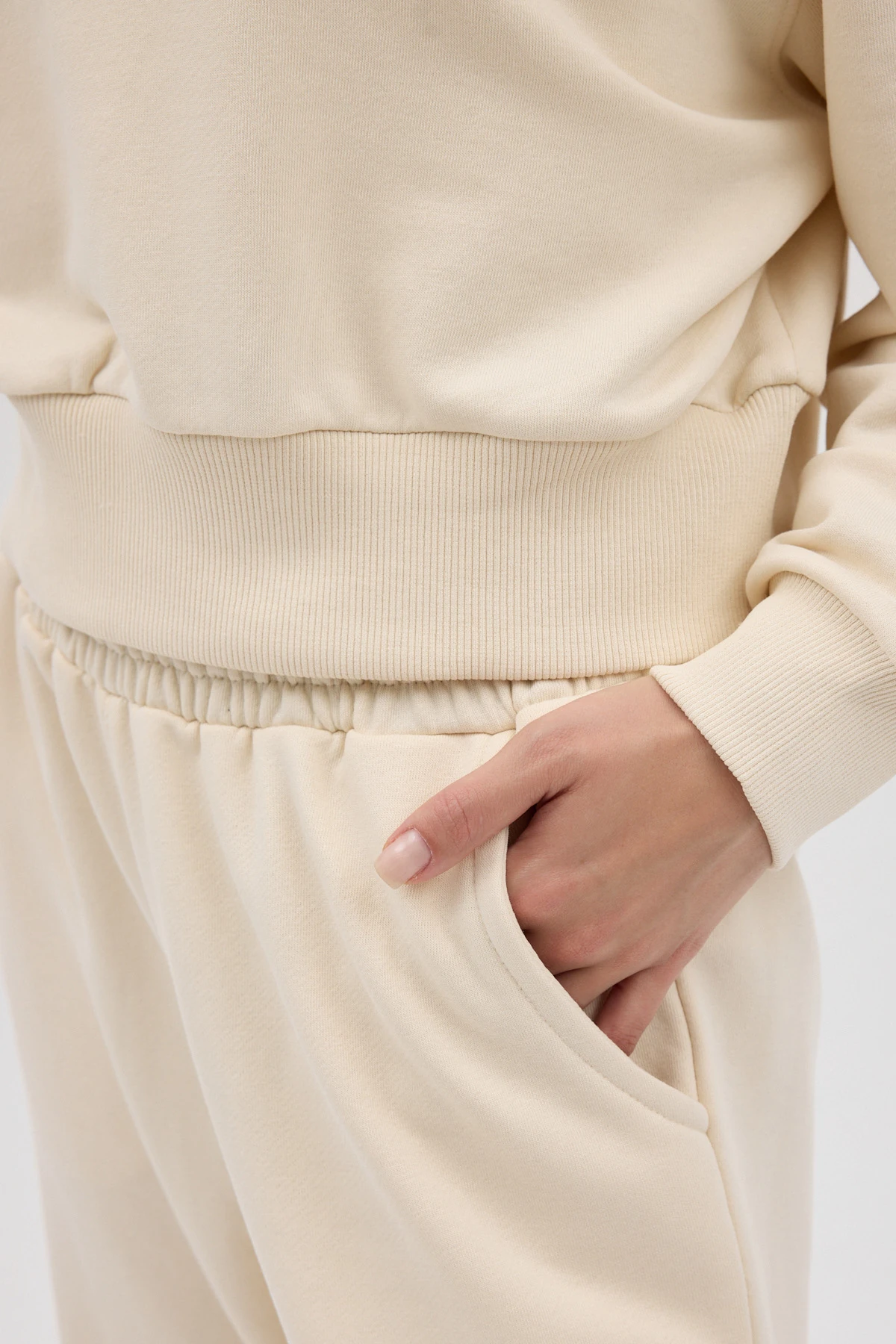 Cozy Bisiklet Yaka Sweatshirt