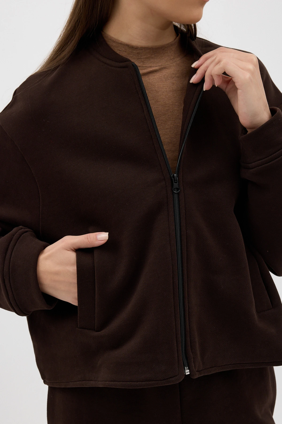 Rhone Hakim Yaka Üç İplik Bomber Ceket