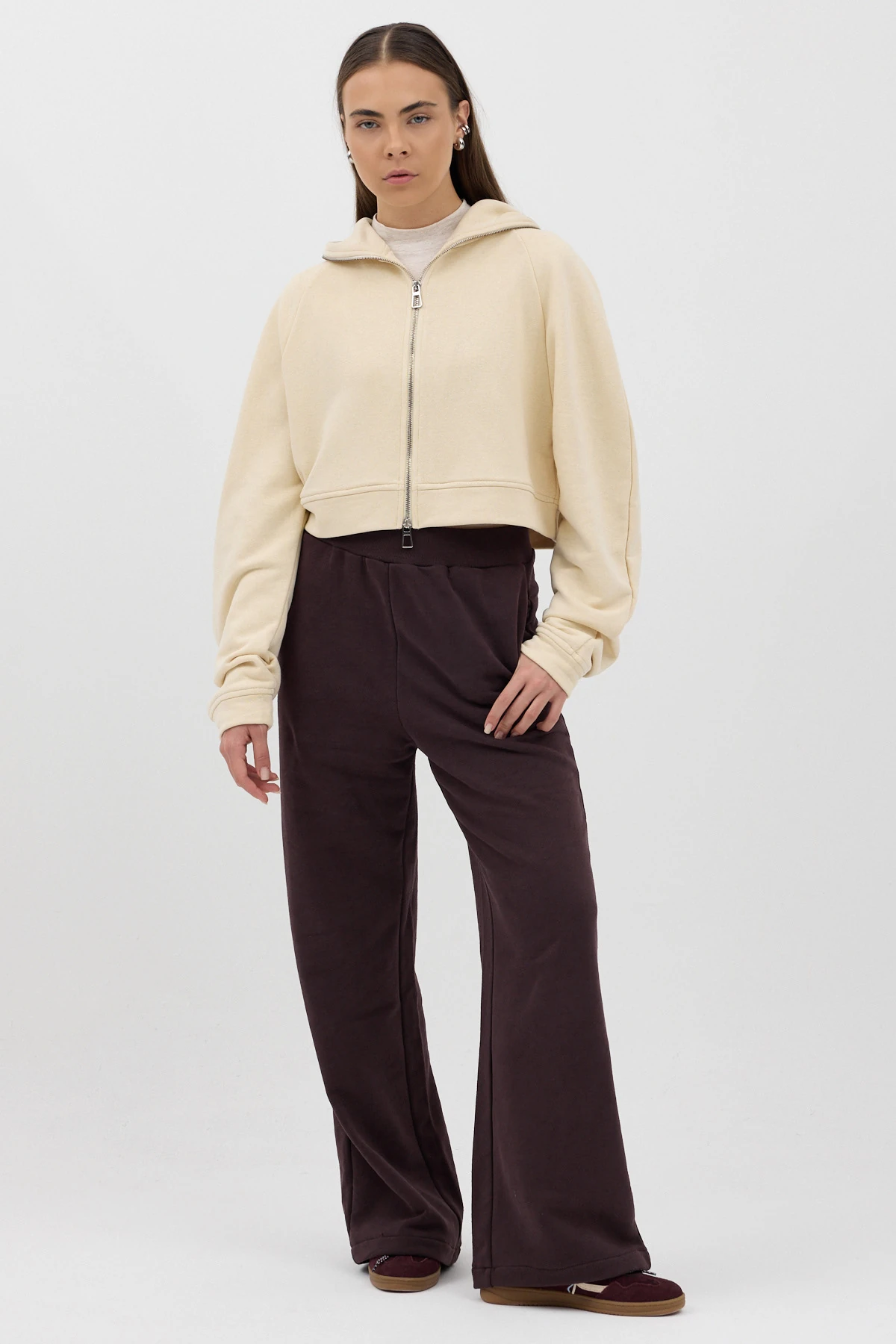 Fermuarlı Kapüşon Detaylı Hoodie