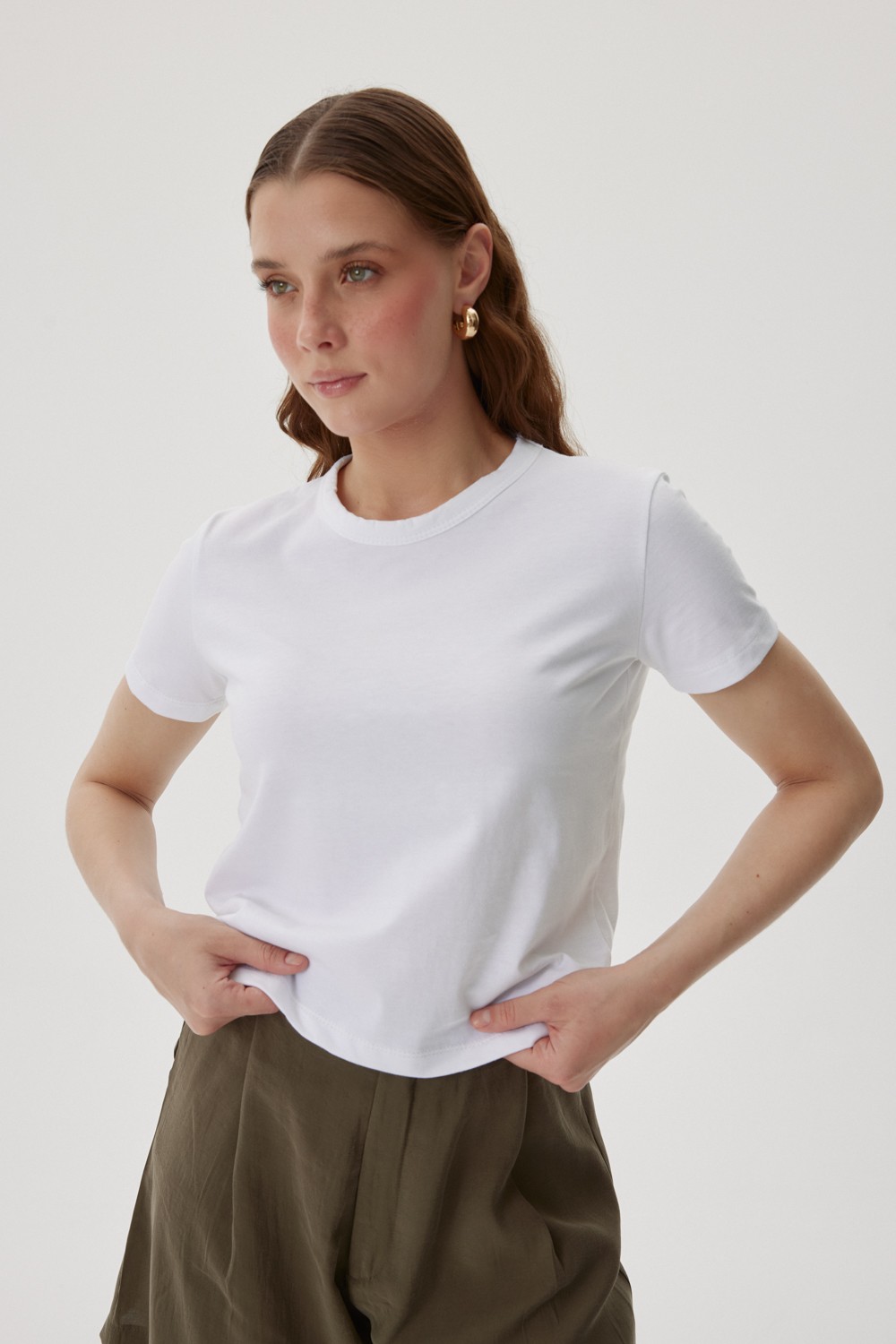 KISA KOLLU BİSİKLET YAKA TSHIRT
