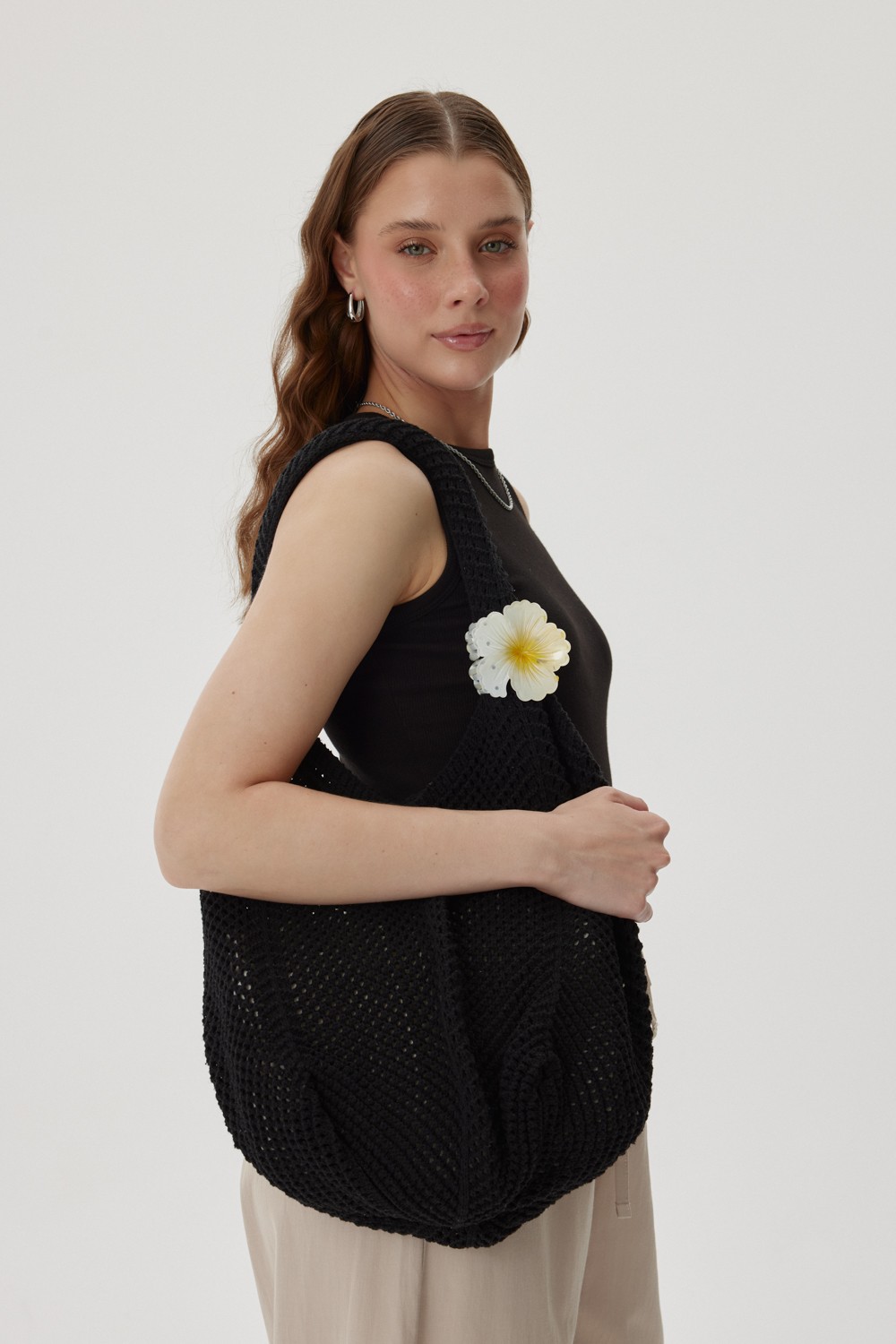 Marin Knit Crochet Bag