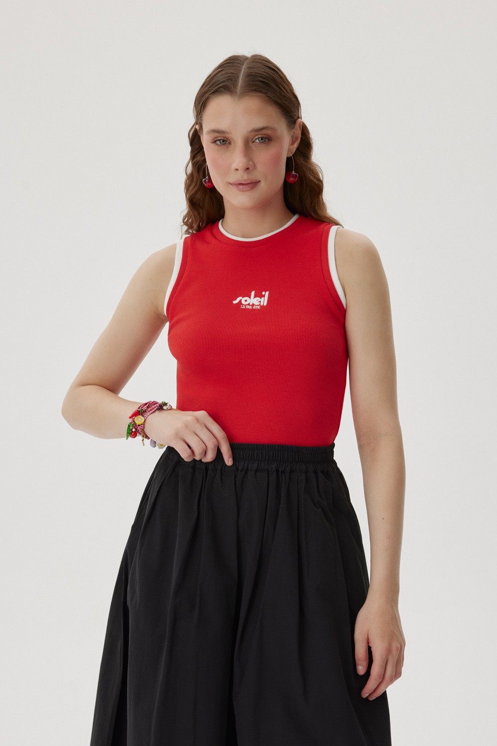 FLEUR BELİ LASTİKLİ ETEK