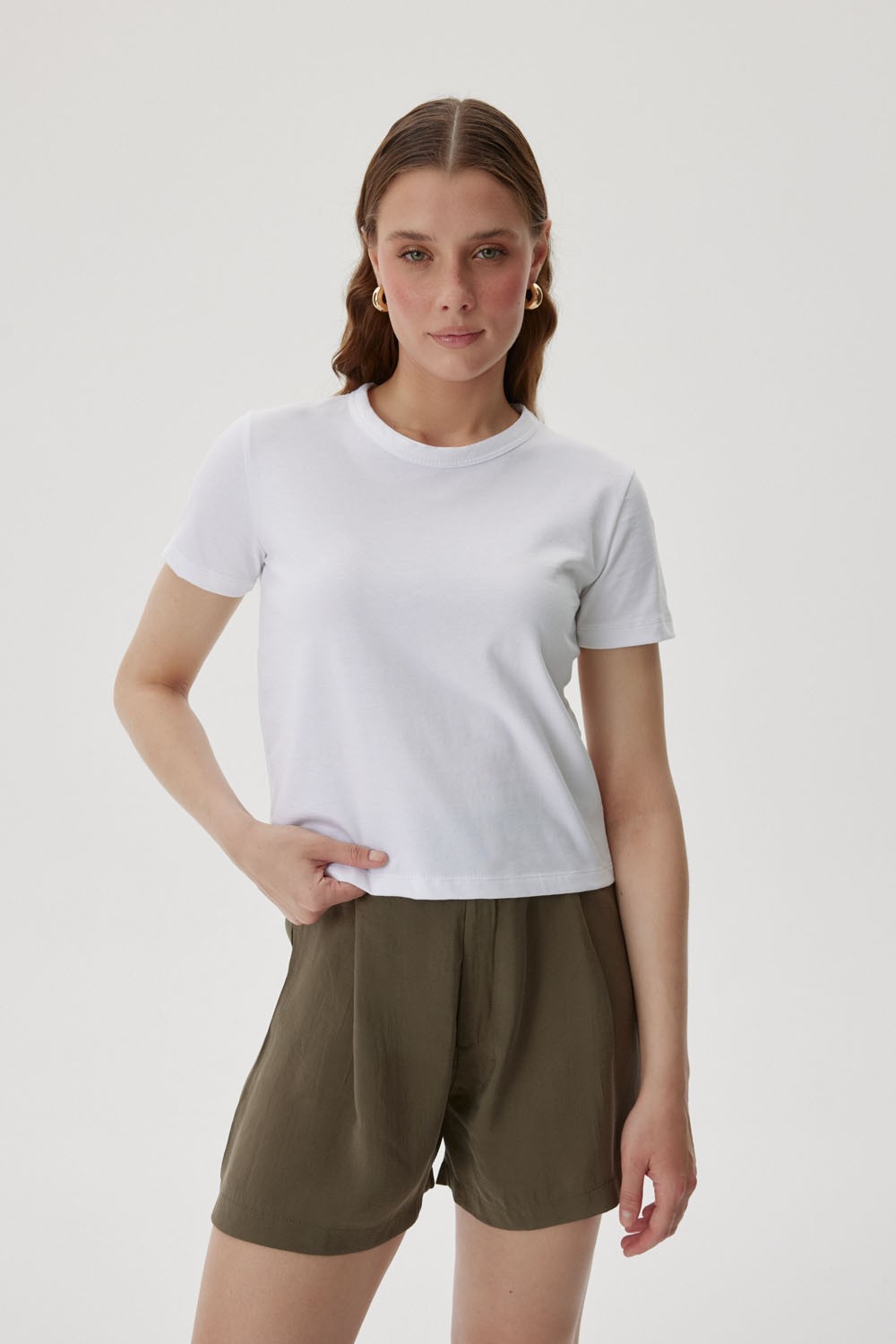 KISA KOLLU BİSİKLET YAKA TSHIRT
