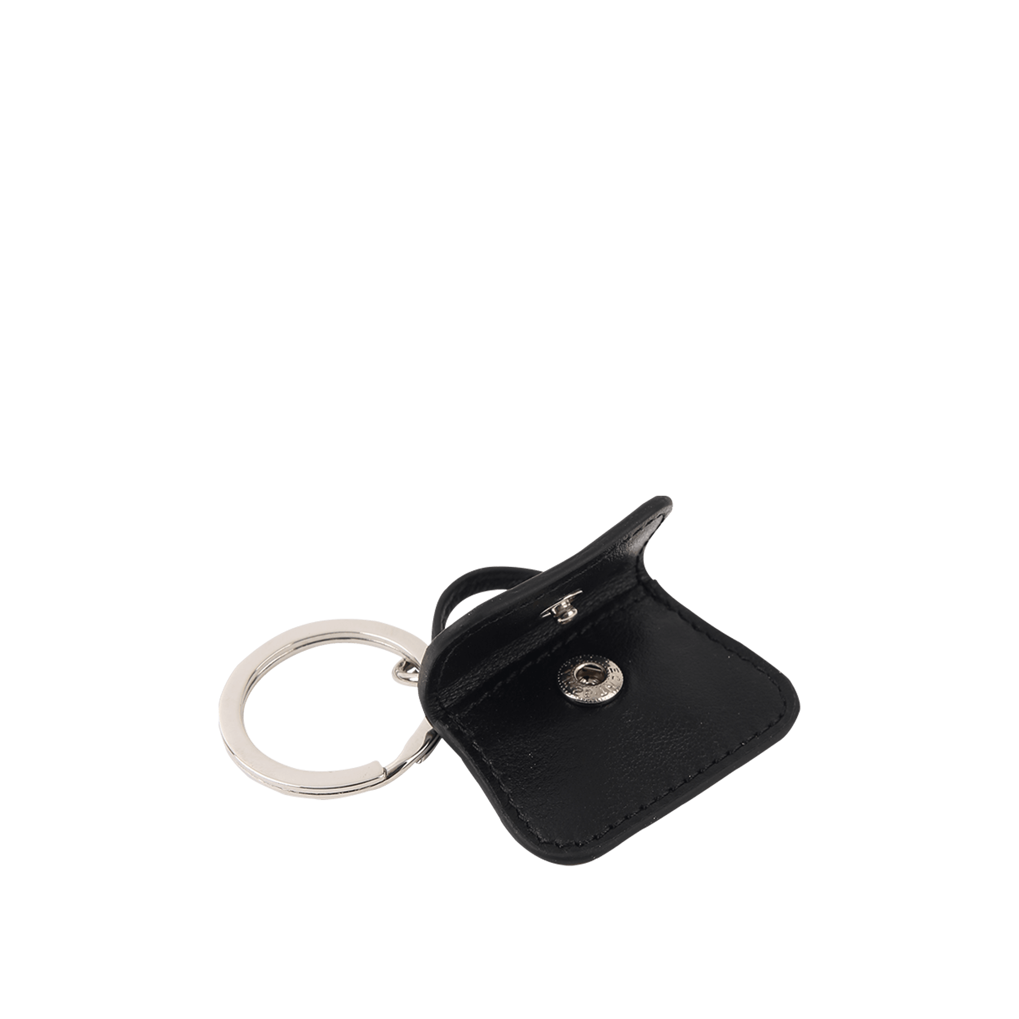 PETEK Black Leather Keychain