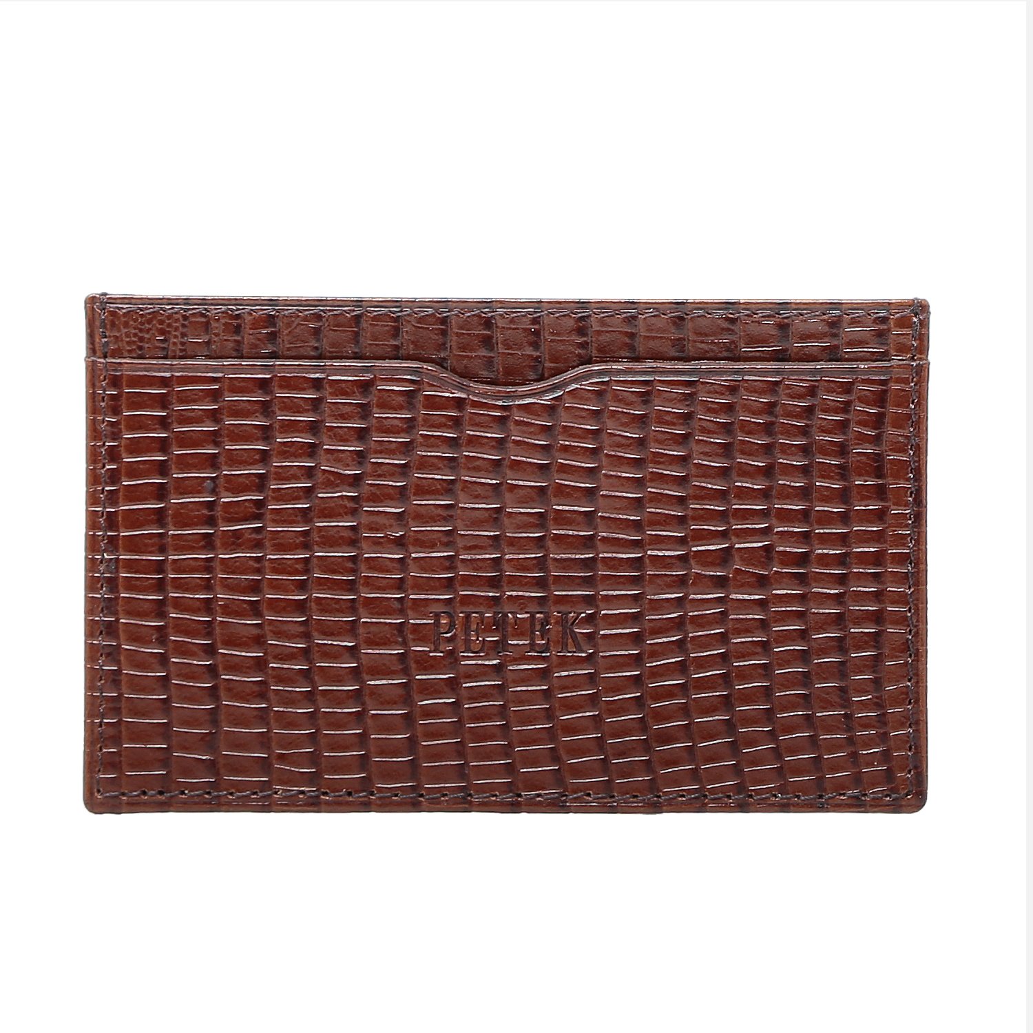 Petek Credit Card Holder Brown 