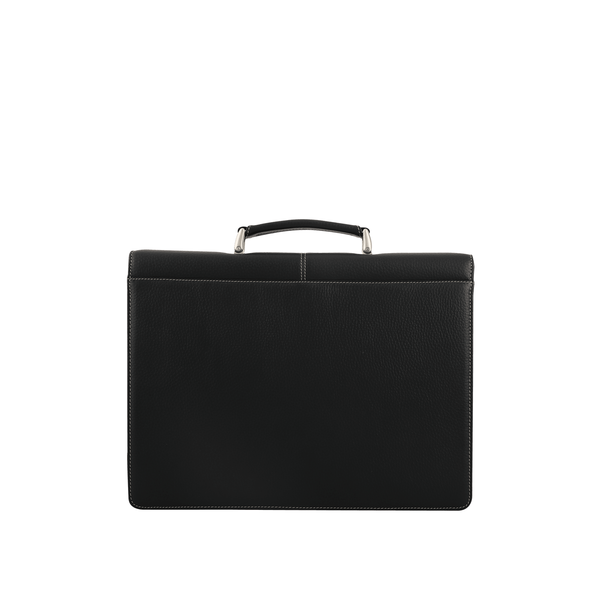 Petek Men's Briefcases Contrast Stitching Black