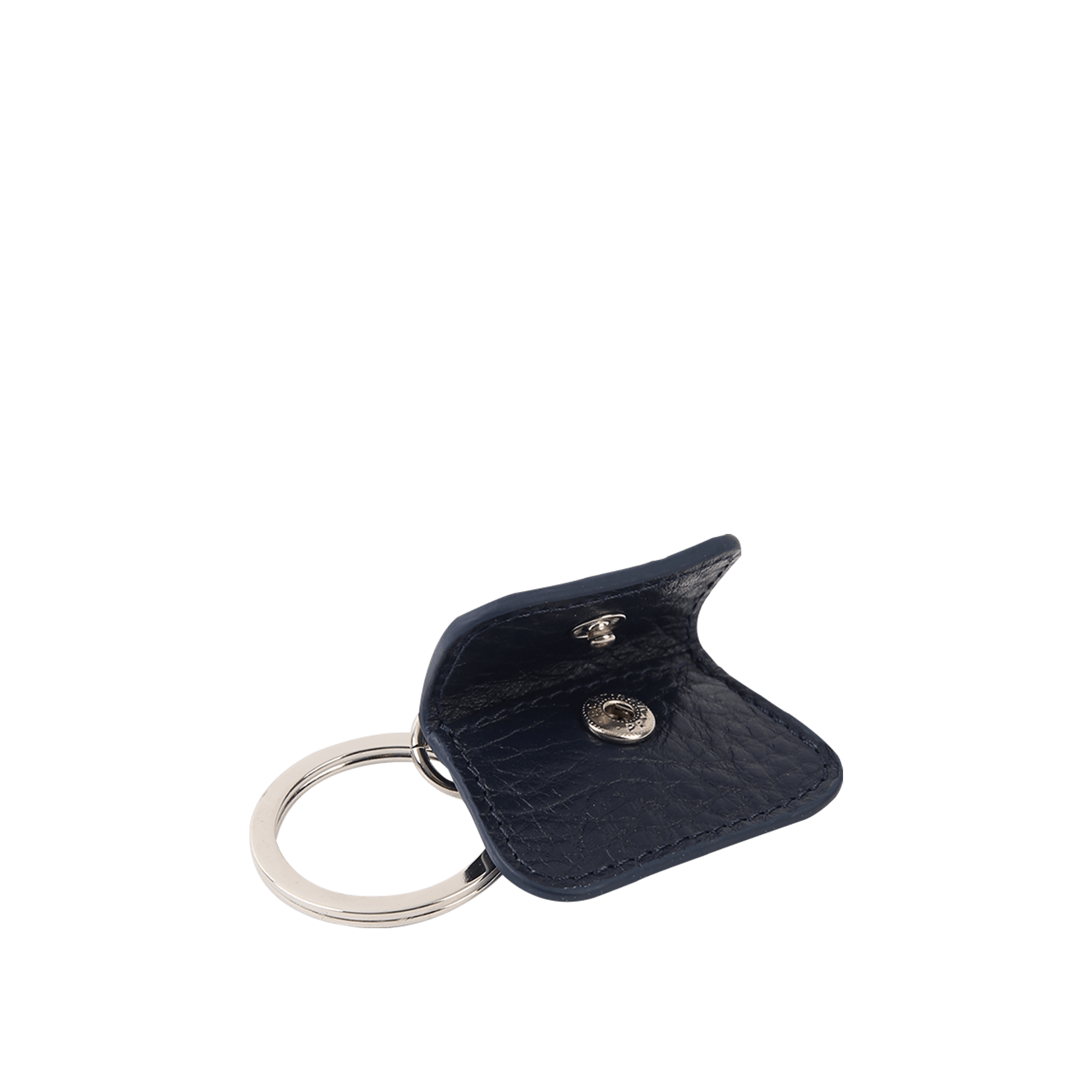 PETEK Dark Navy Blue Leather Key Chain