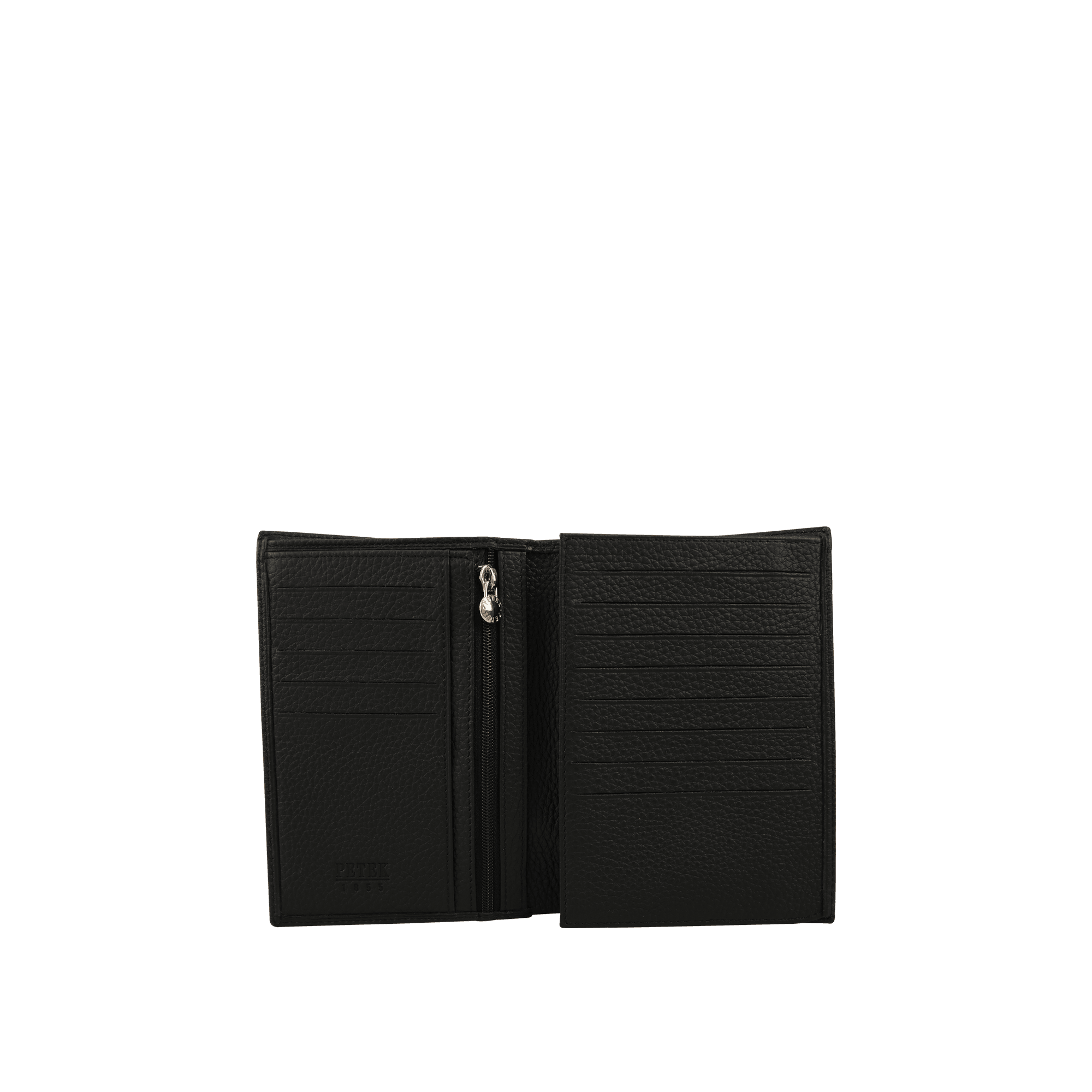 PETEK Black Leather Women Wallet