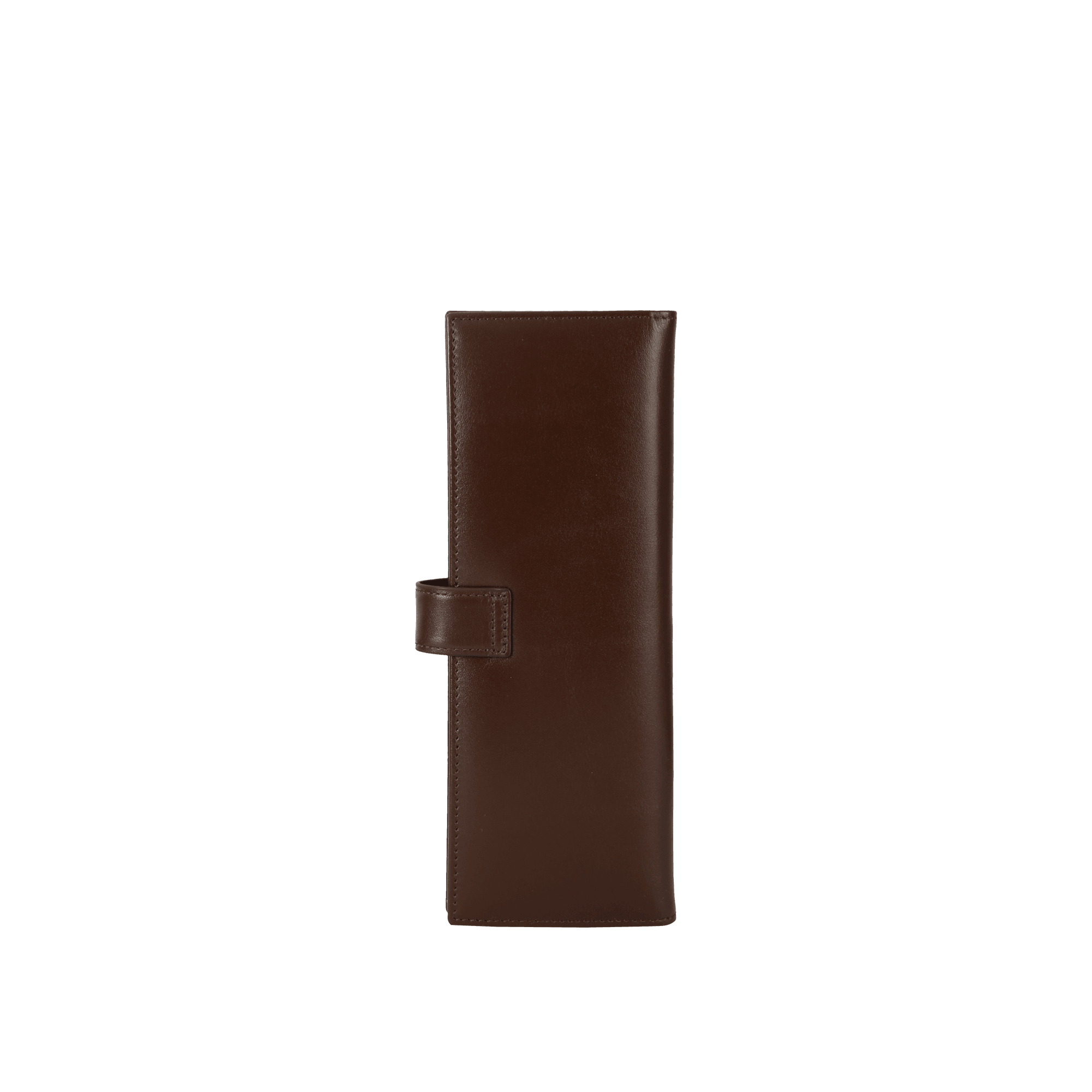 Petek Dark Brown Leather business card holder