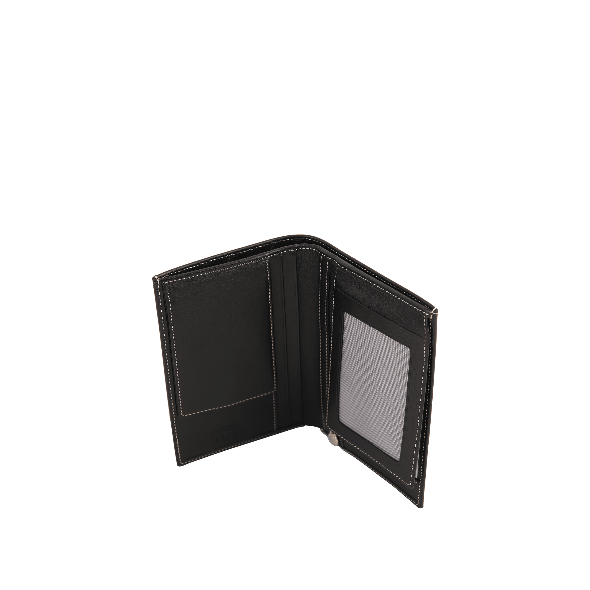 Petek Men's Wallet Contrast Stitching Black