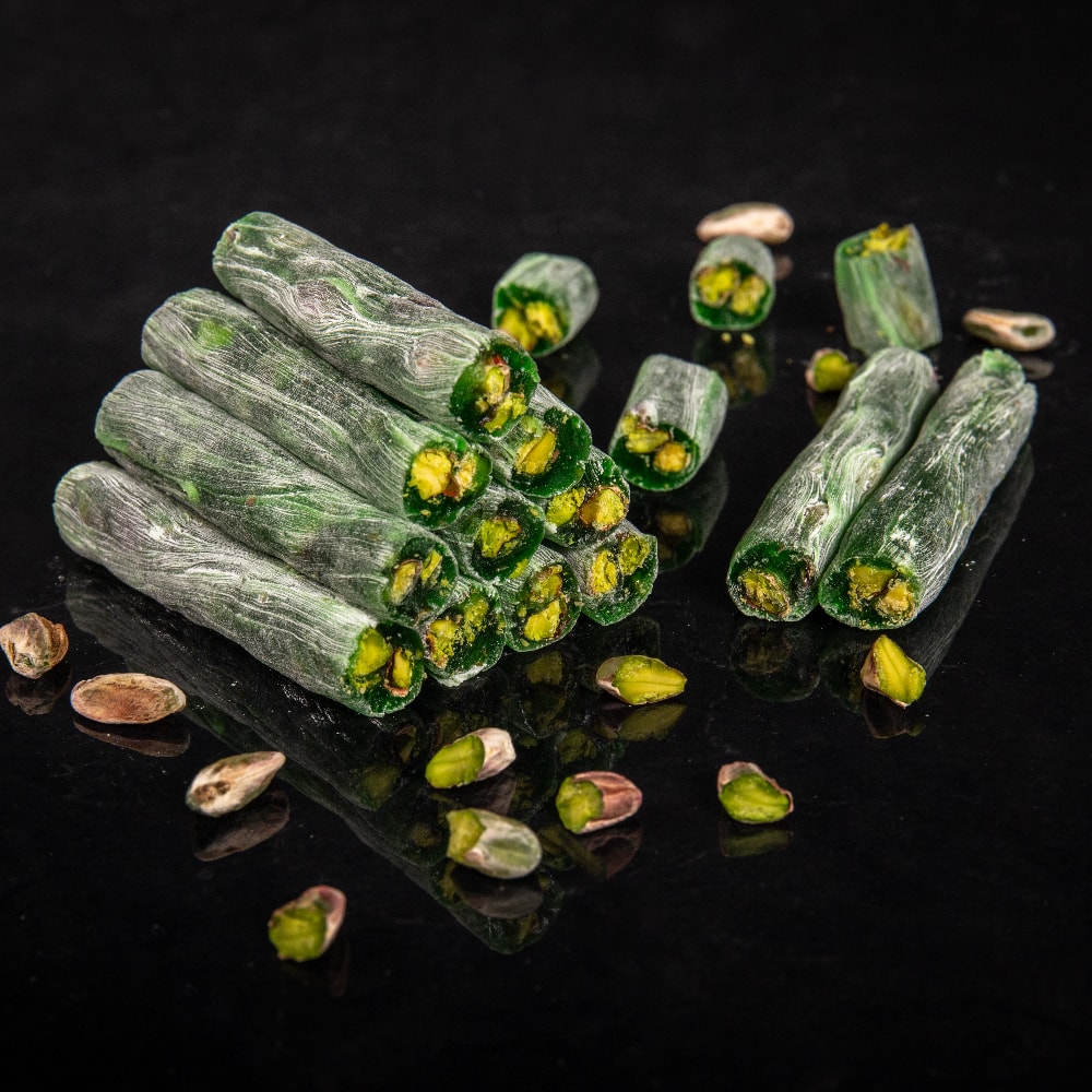 Elmalı Antep Fıstıklı Fitil Lokum