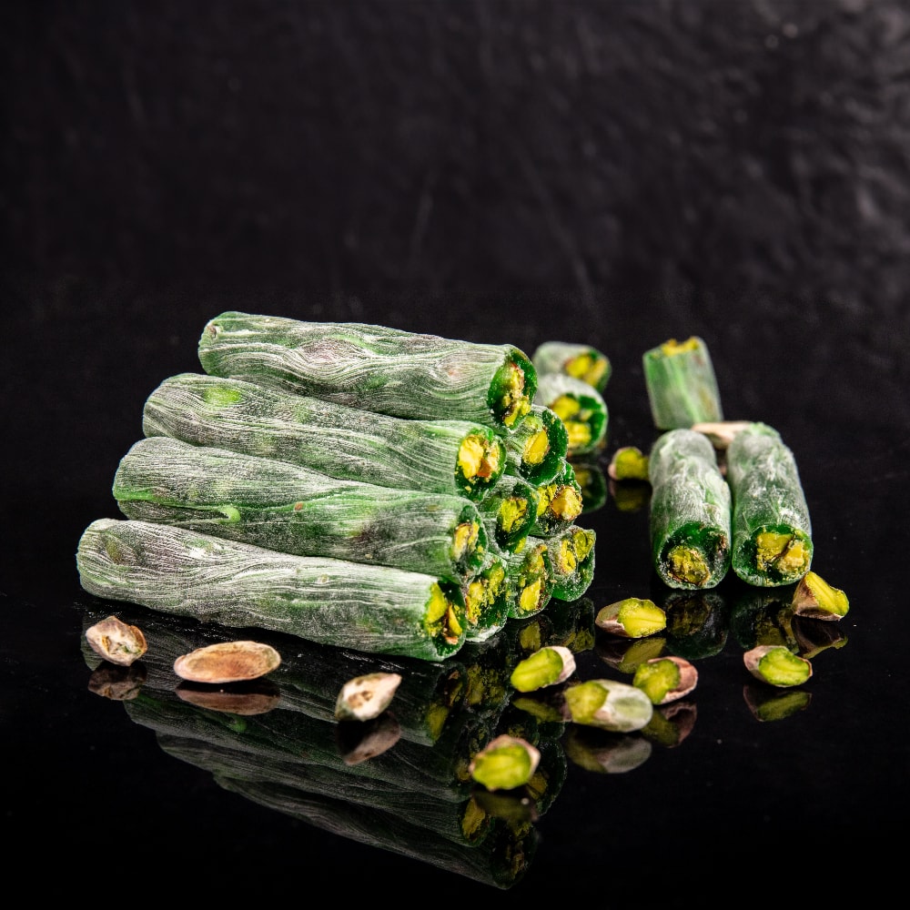 Elmalı Antep Fıstıklı Fitil Lokum