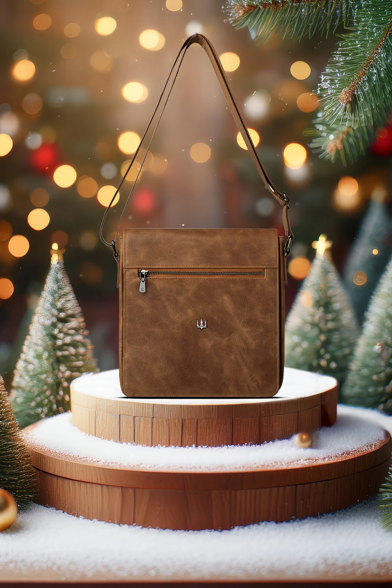 Globe Hakiki Deri Askılı Çanta