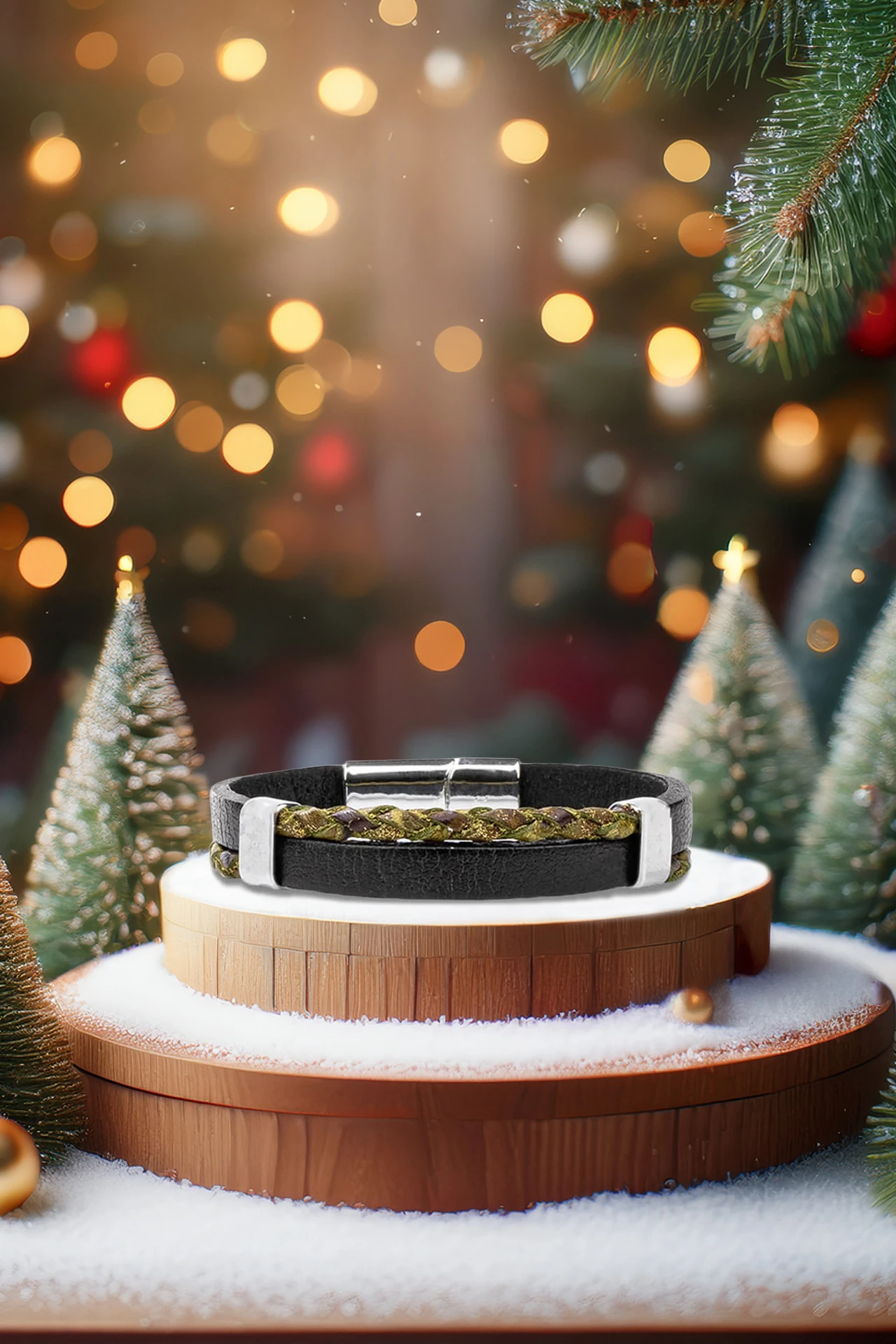 Bret Hakiki Deri Bileklik