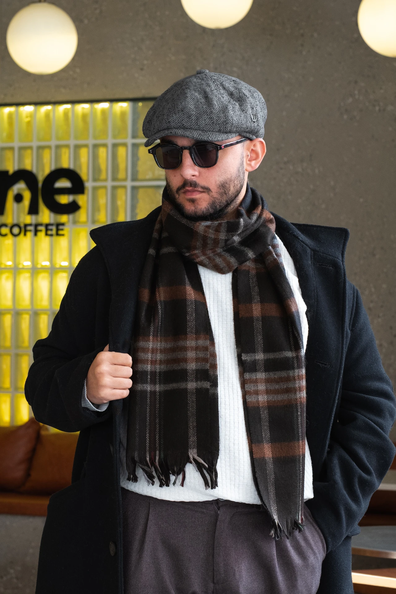 Şapka Atkı Set ( MAVDARK )