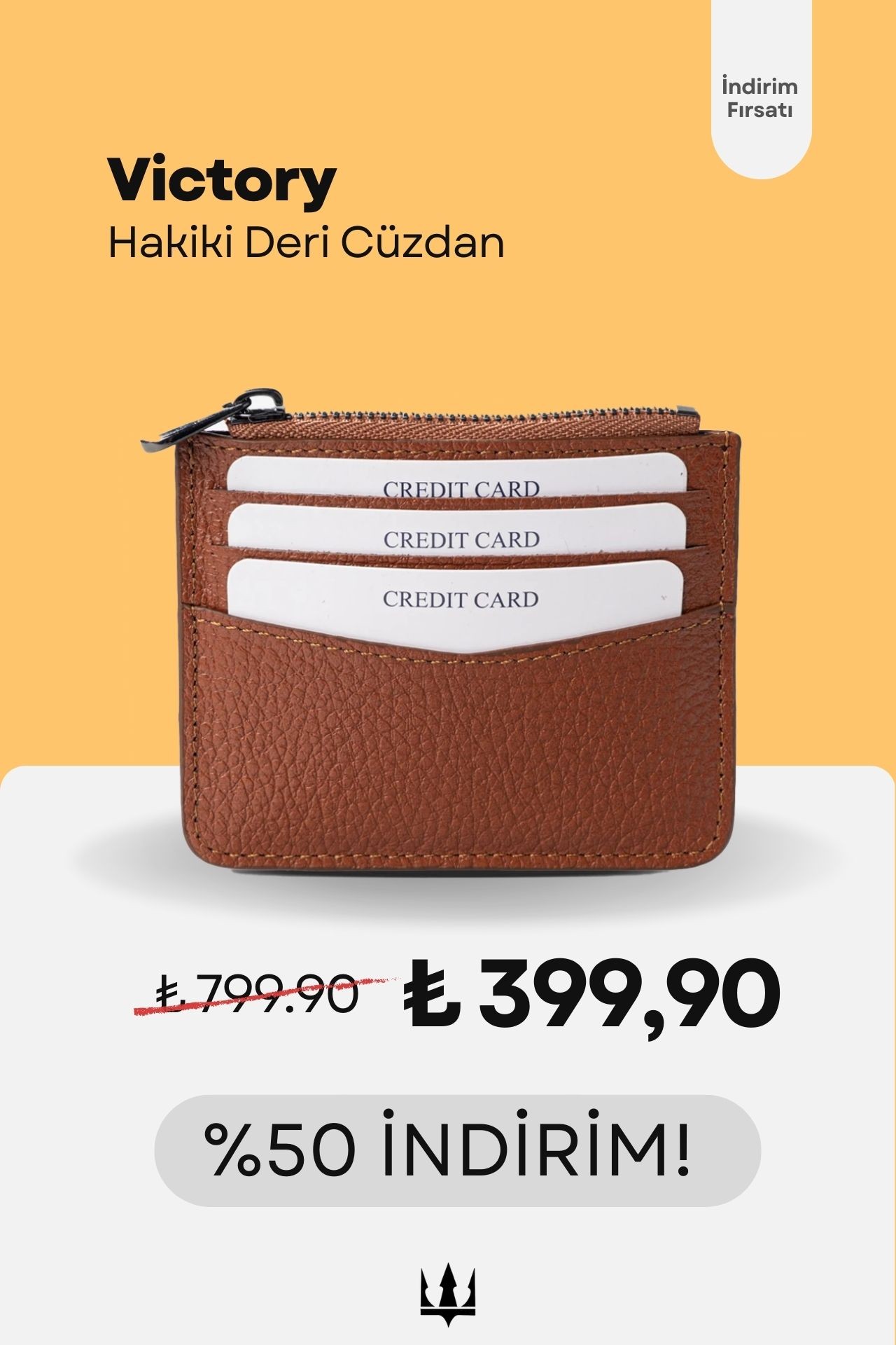 Victory Hakiki Deri Cüzdan
