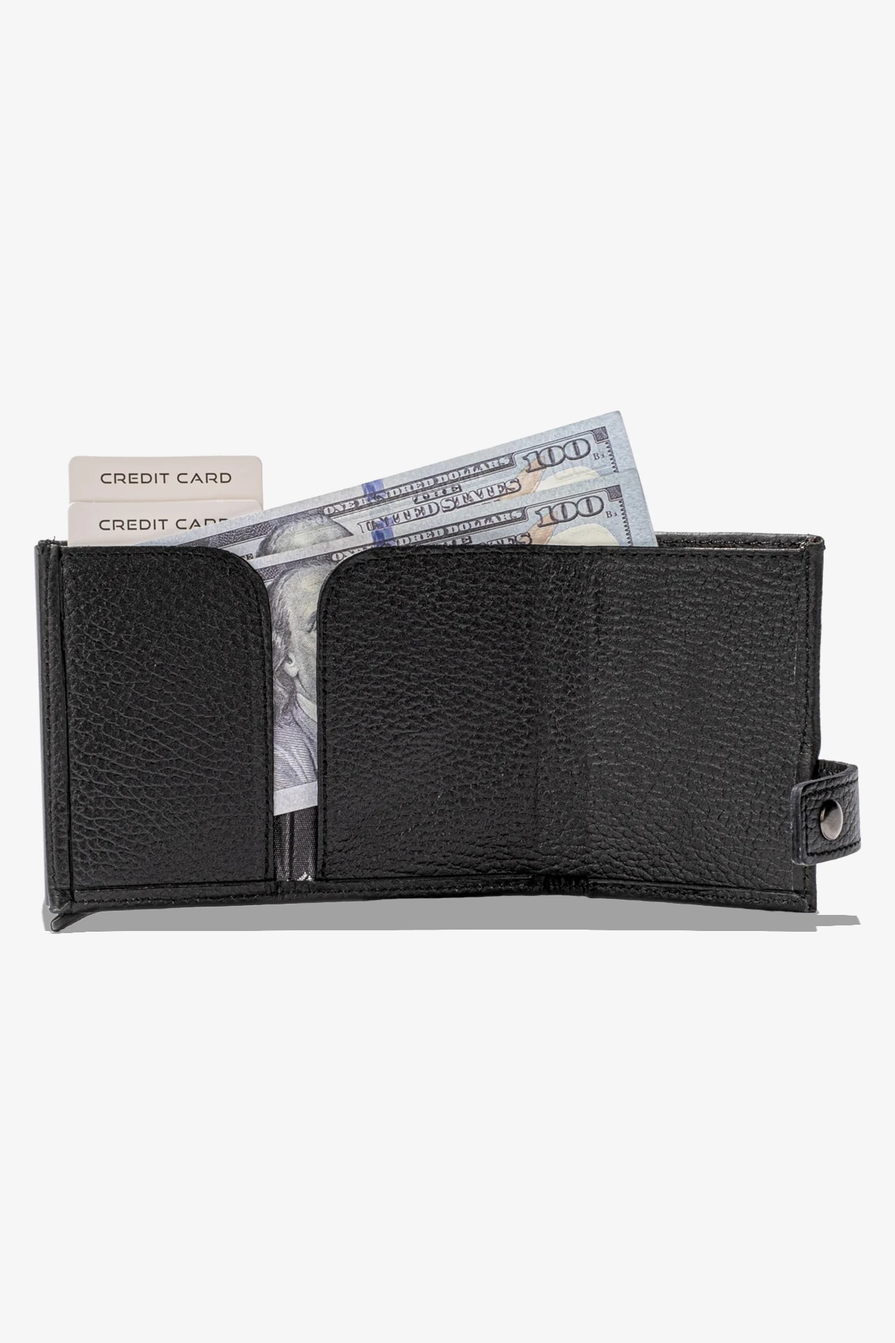 Moon Mekanizmalı Hakiki Deri Minimal Cüzdan