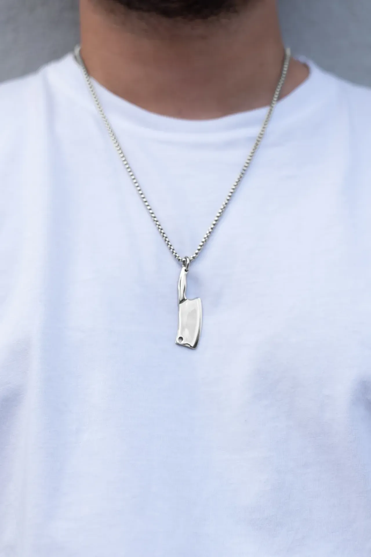 Bayonat Çelik Kolye