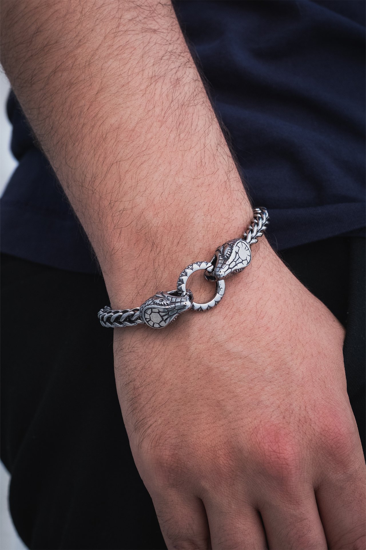 Dragon Snake Çelik Bileklik
