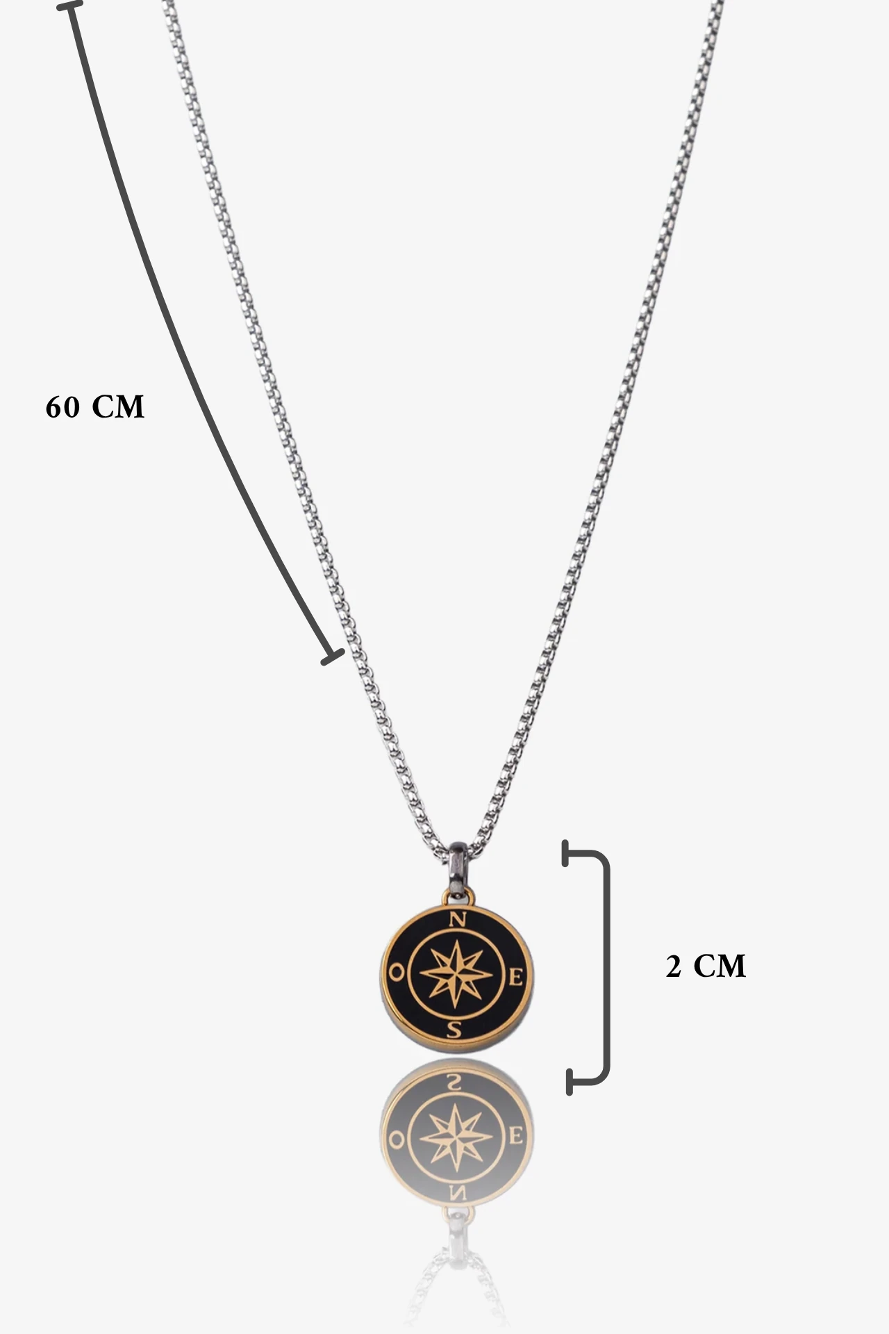 True North Çelik Kolye