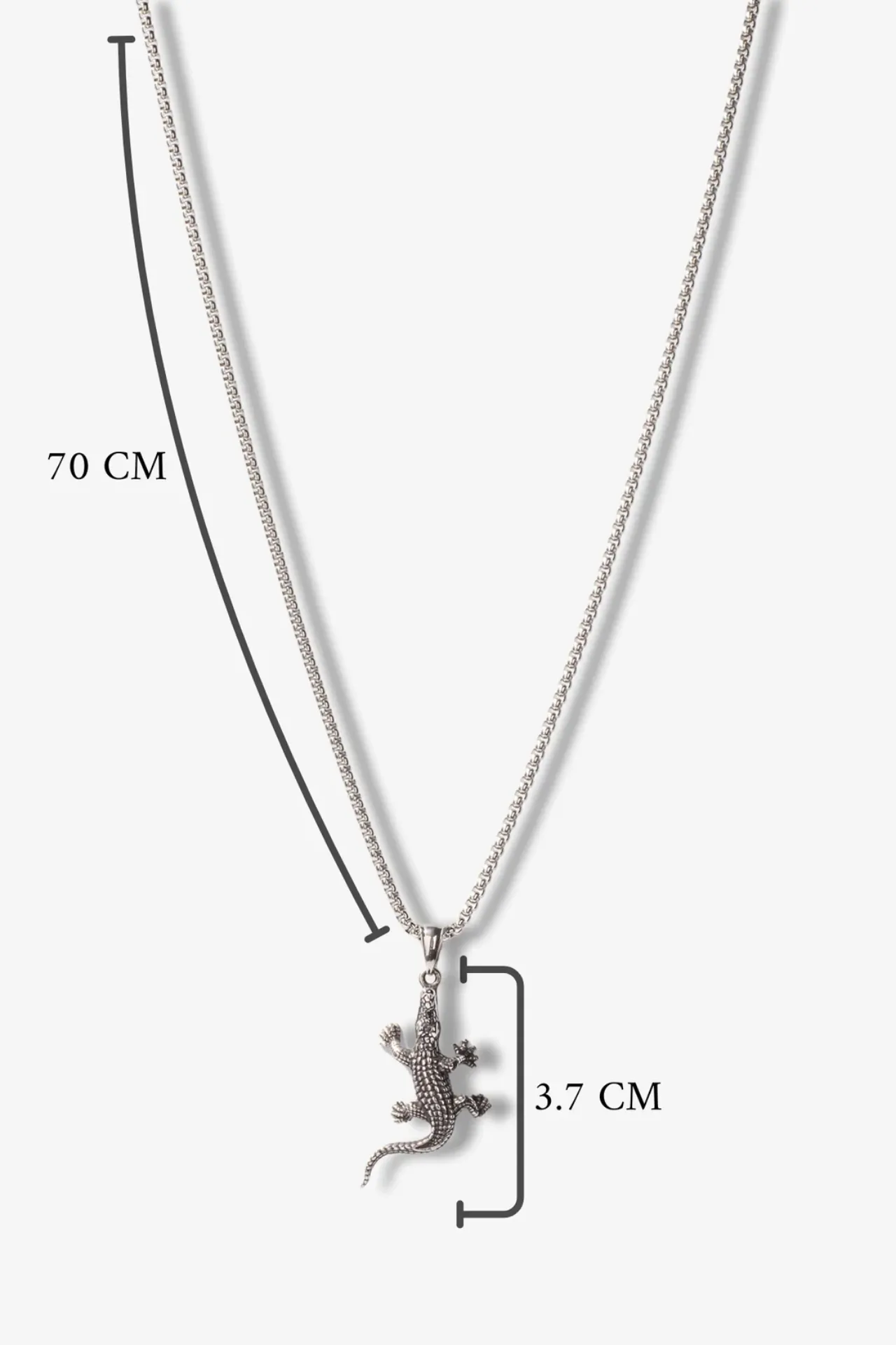 Alligator Çelik Kolye