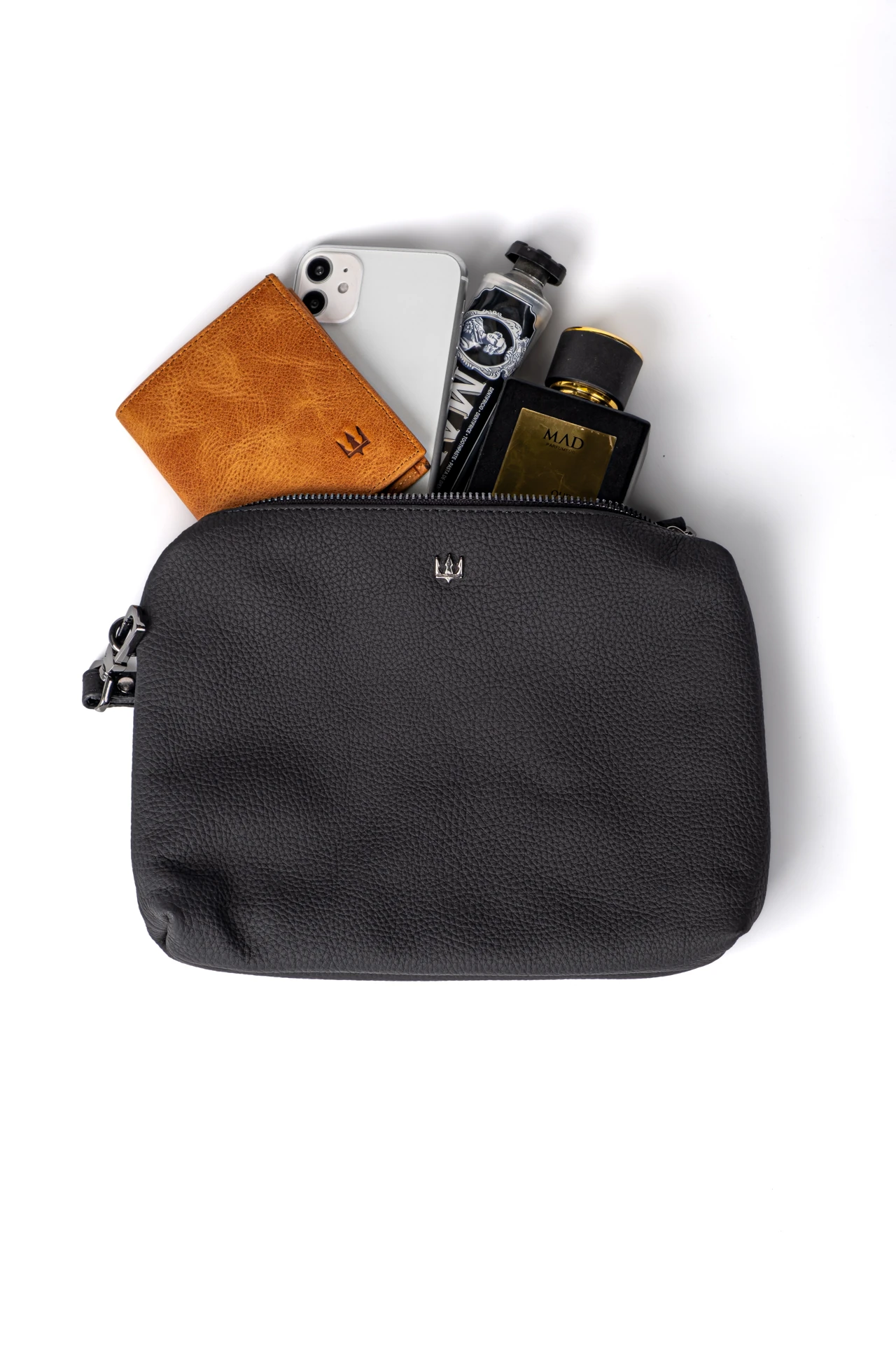 Executive Hakiki Deri Çanta İkili Set