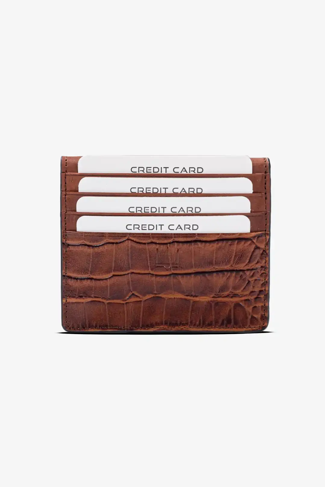 Manyetik Otto Hakiki Timsah Baskı Deri Cüzdan