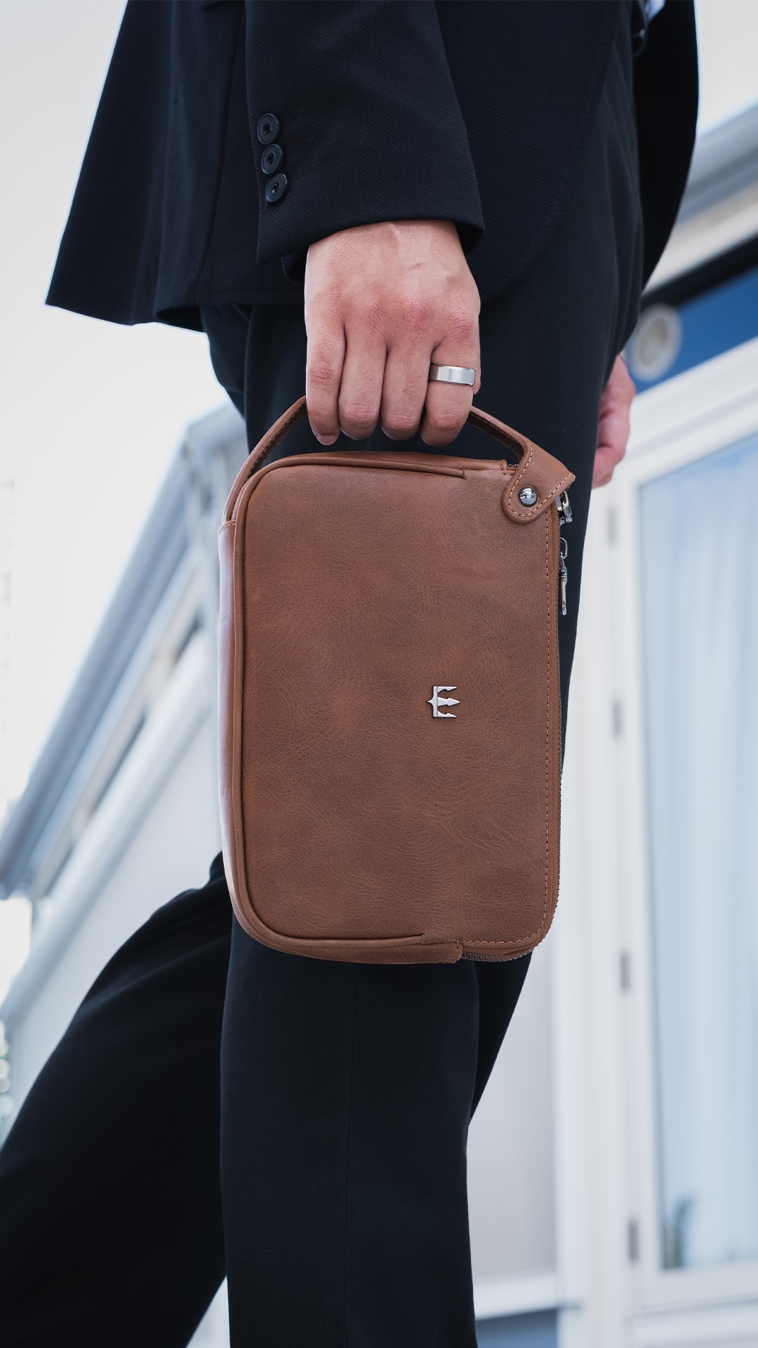 Aubery Hakiki Deri El Çantası