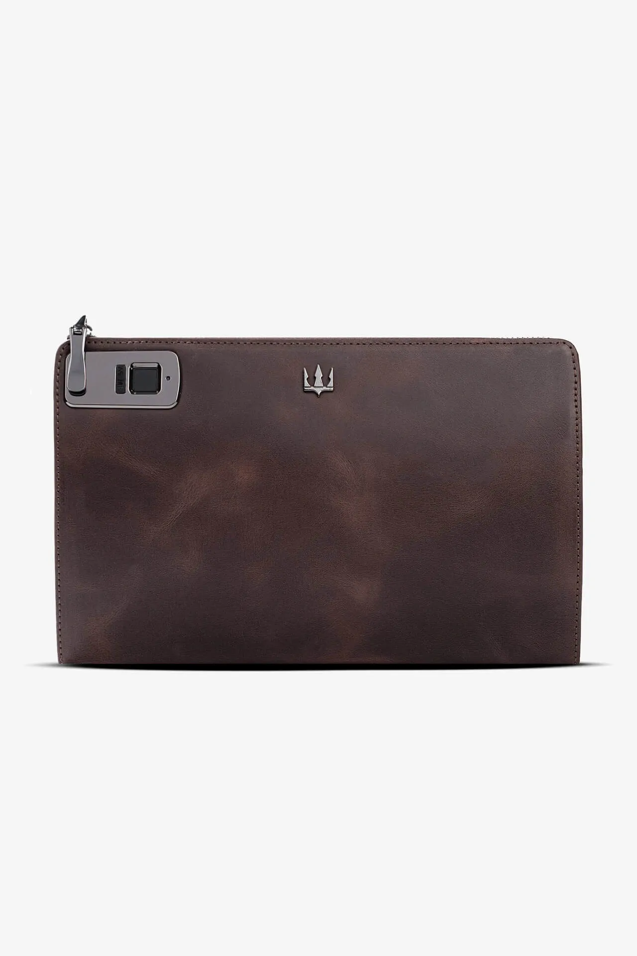 Trace Parmak İzi Okuyucu Hakiki Deri El Çantası