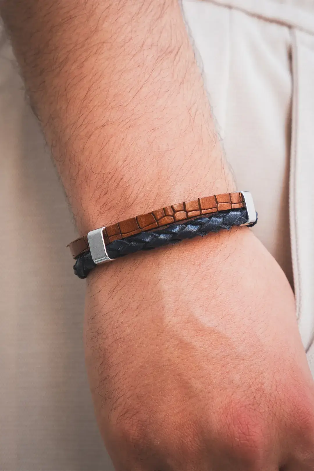 Kronos Deri Bileklik