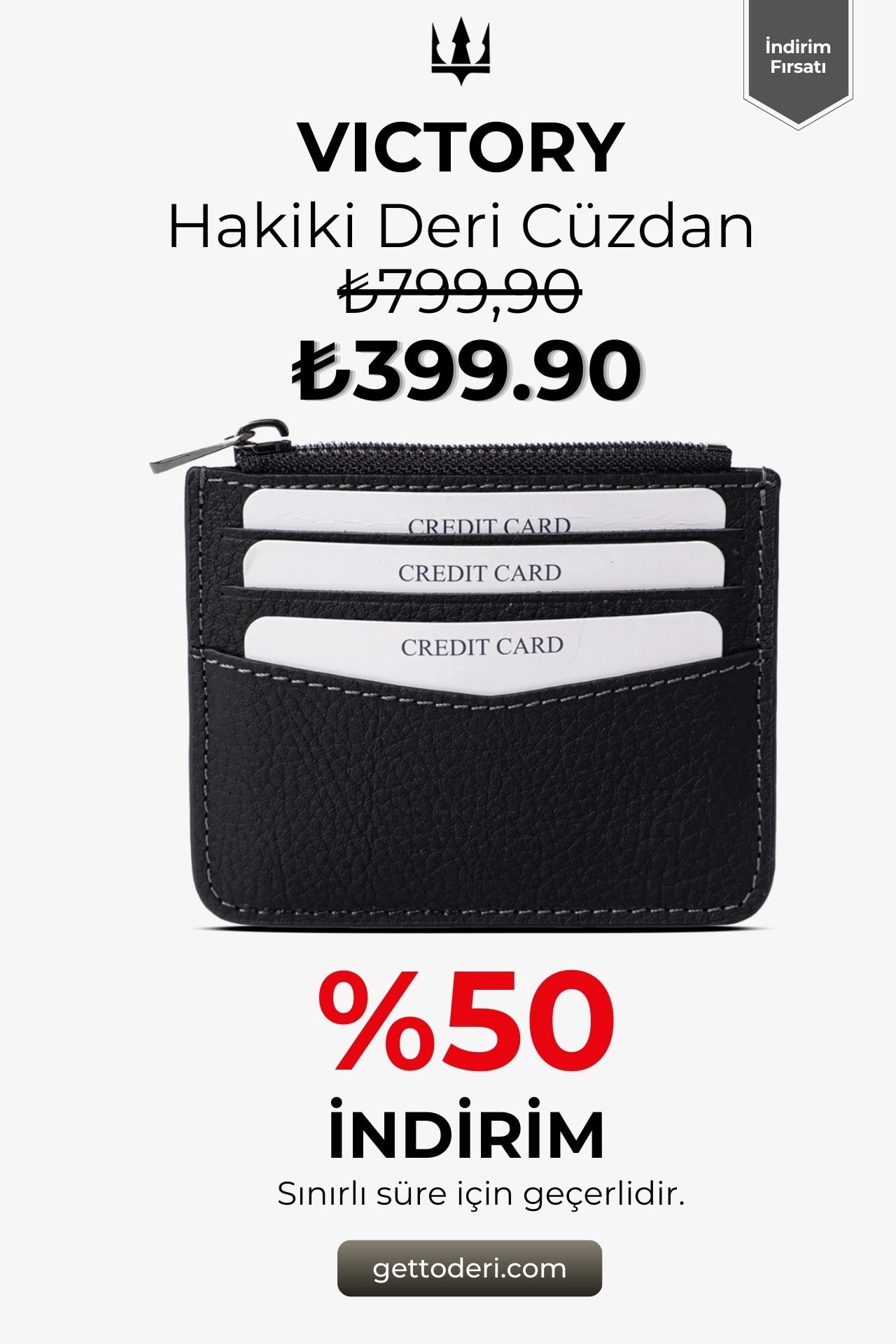 Victory Hakiki Deri Cüzdan