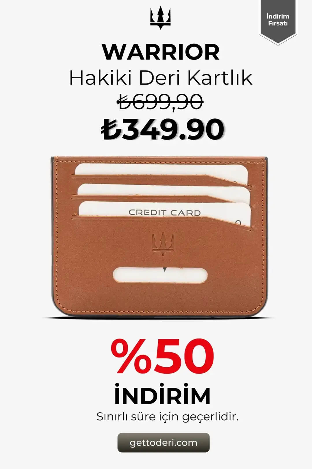 Warrior Hakiki Deri Kartlık