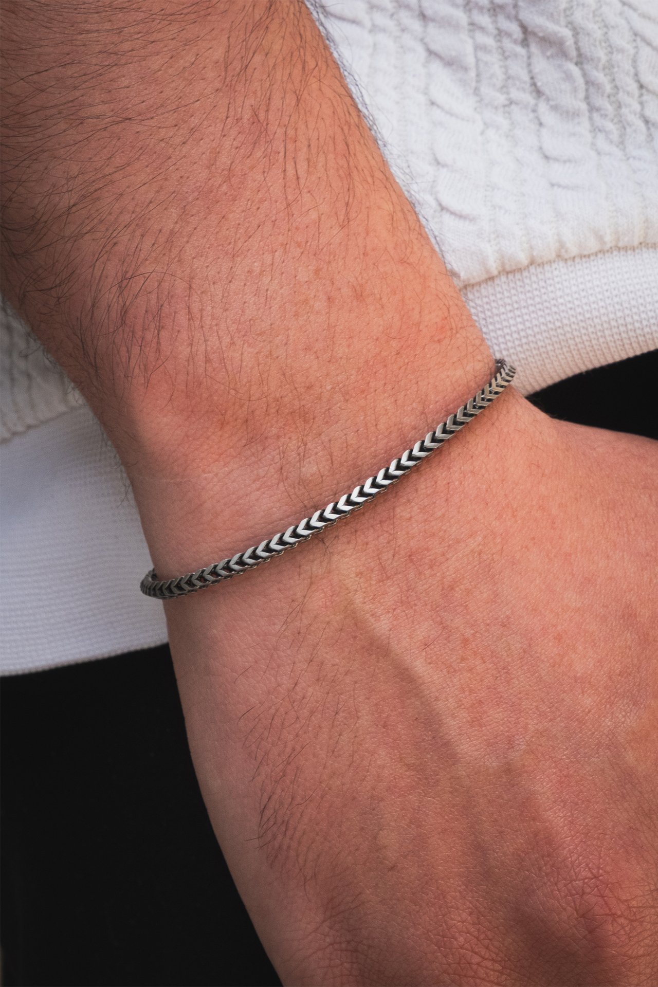 Braided Çelik Bileklik