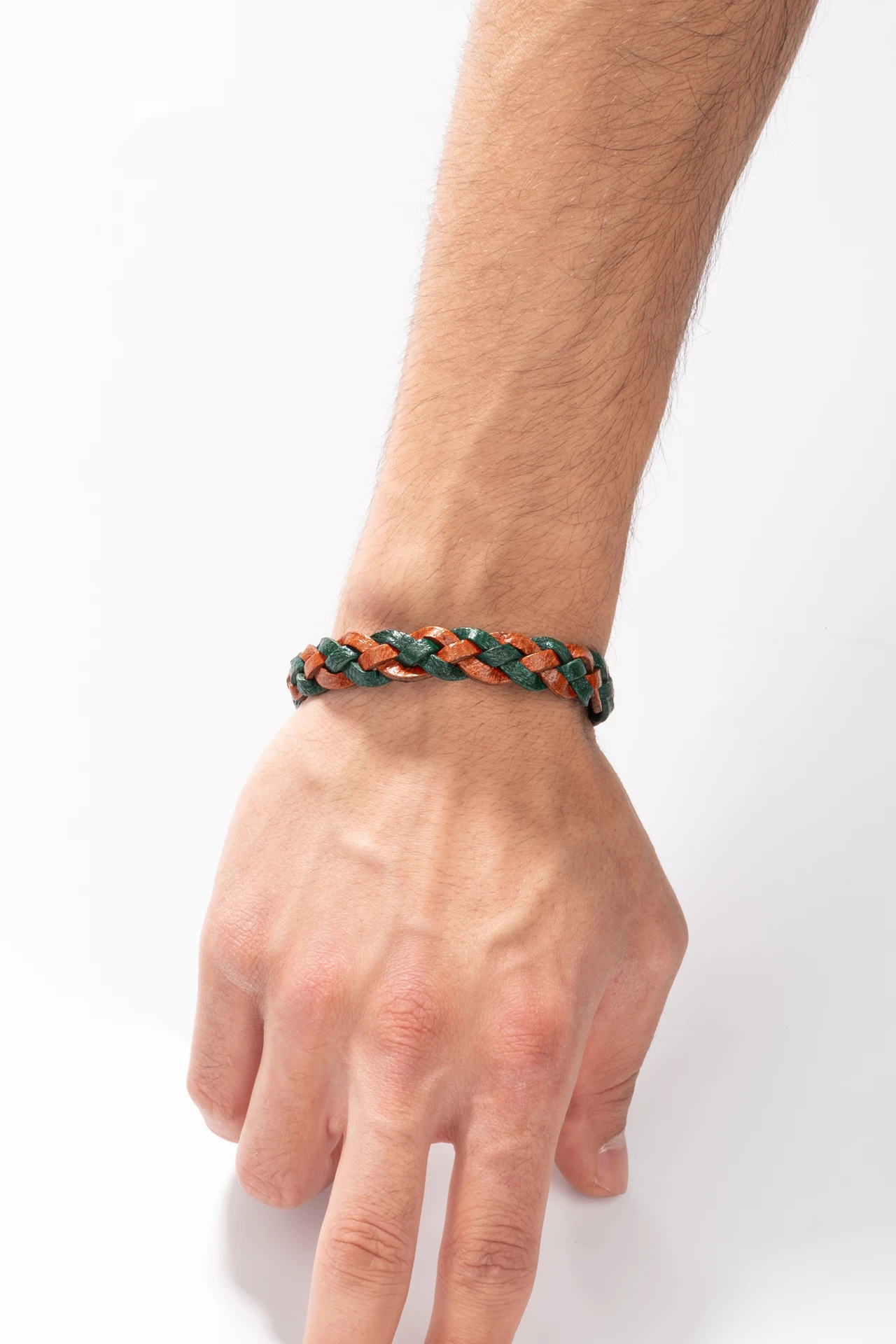 Knitting Deri Bileklik